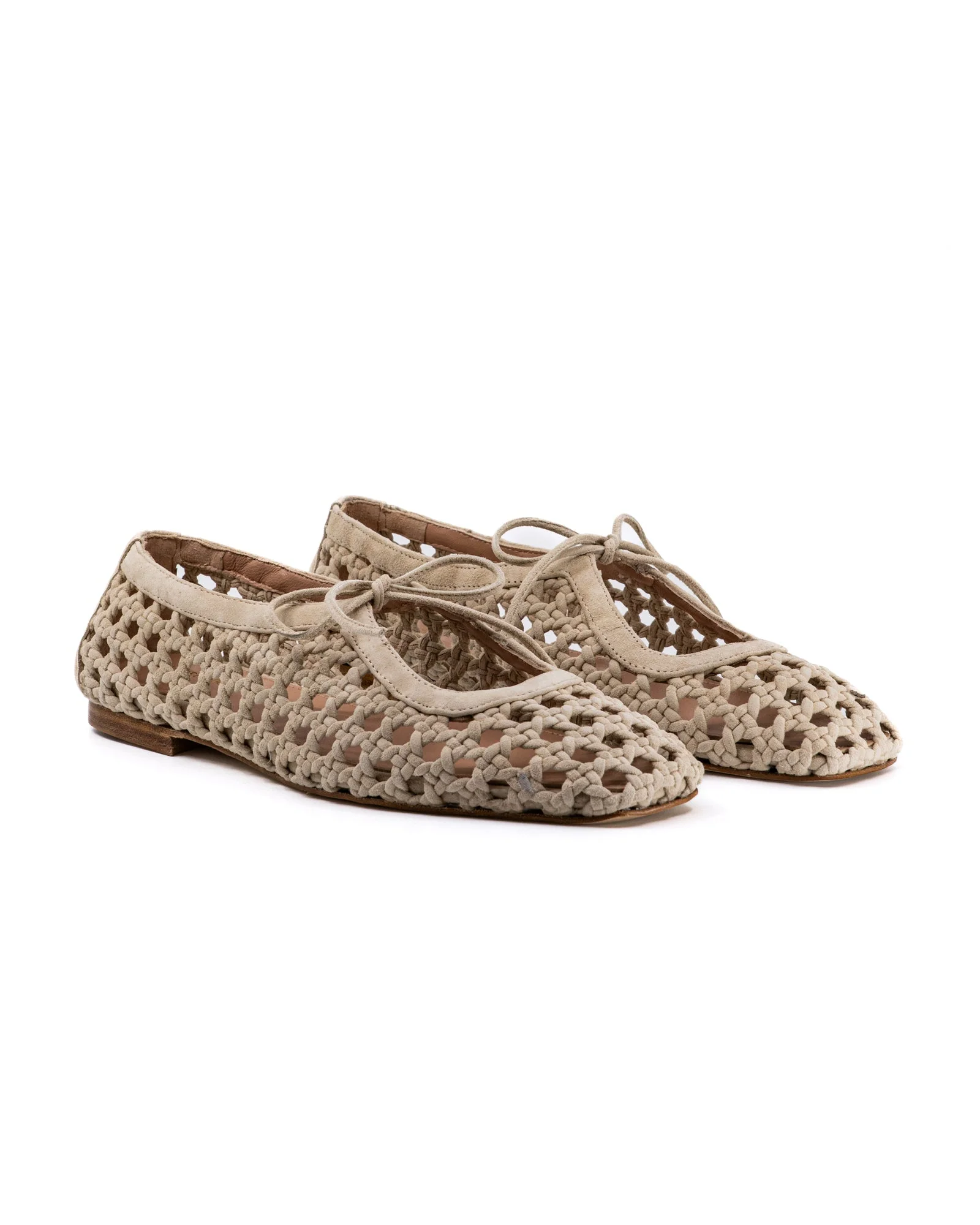 Amelia Beige Woven Suede - Image 5