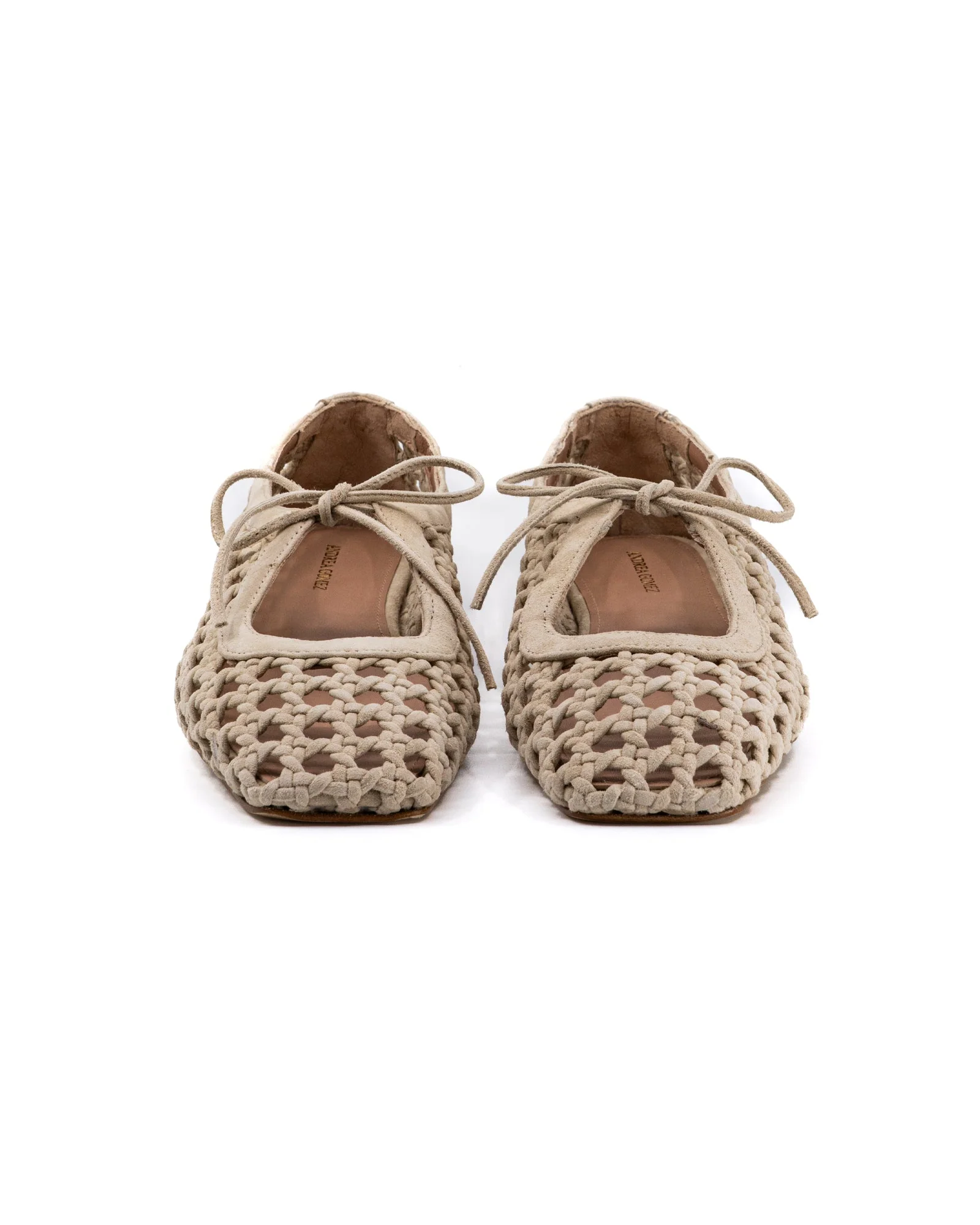 Amelia Beige Woven Suede - Image 6