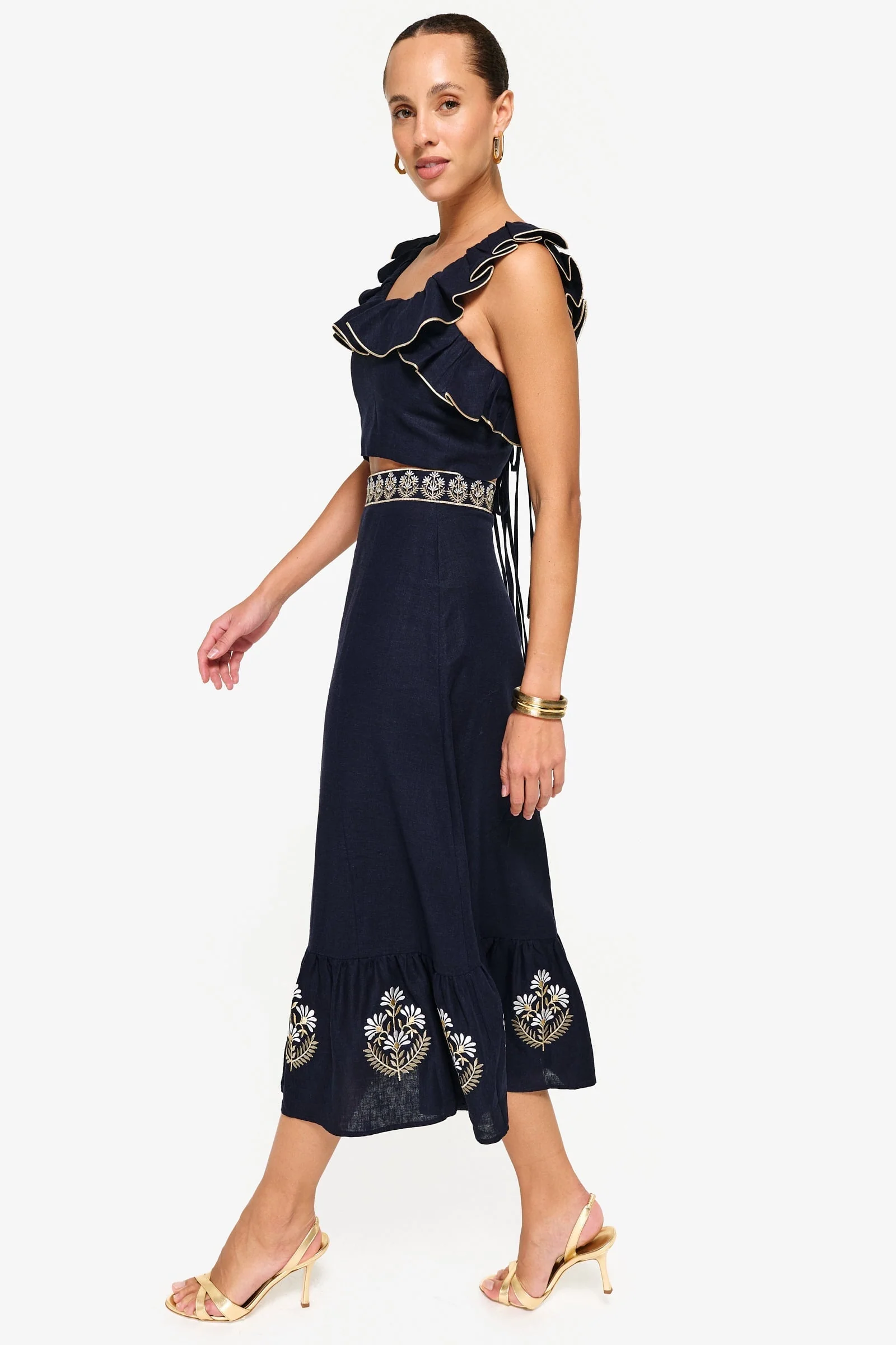 Ayan Skirt - Navy - Image 3