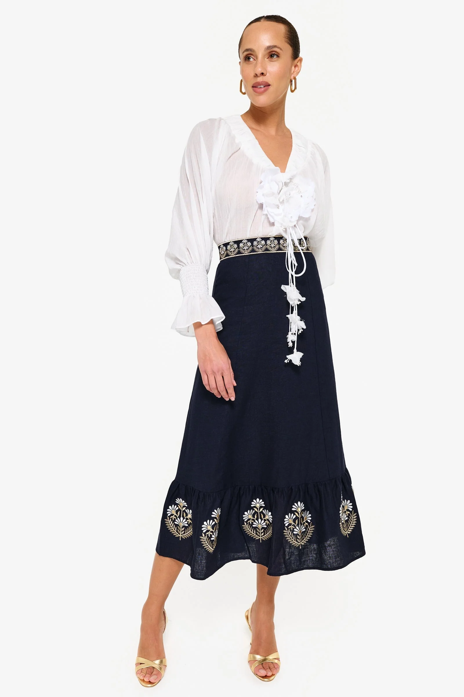 Ayan Skirt - Navy - Image 4
