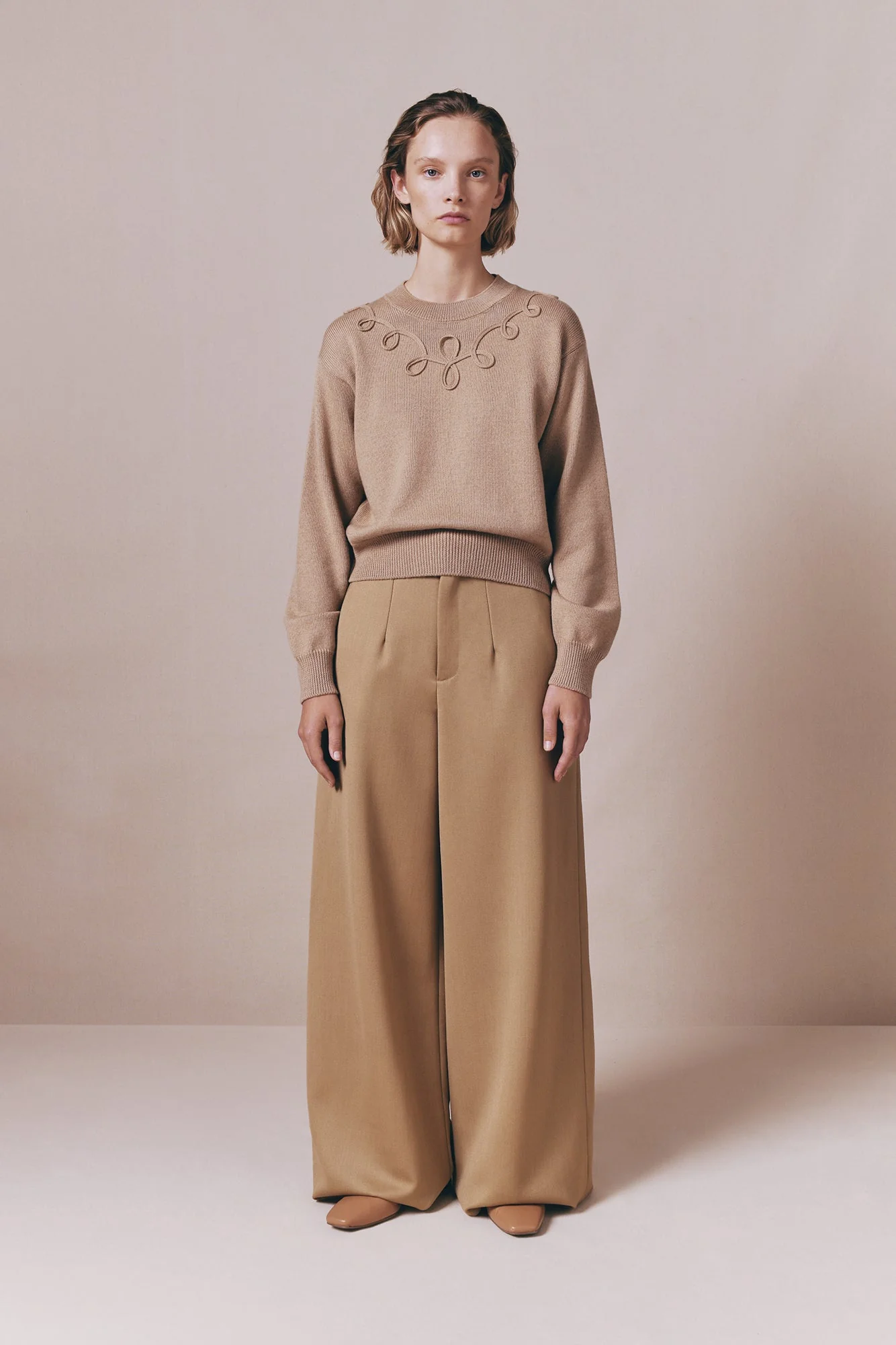 BEATRICE SERGE LIGHT BEIGE - Image 2