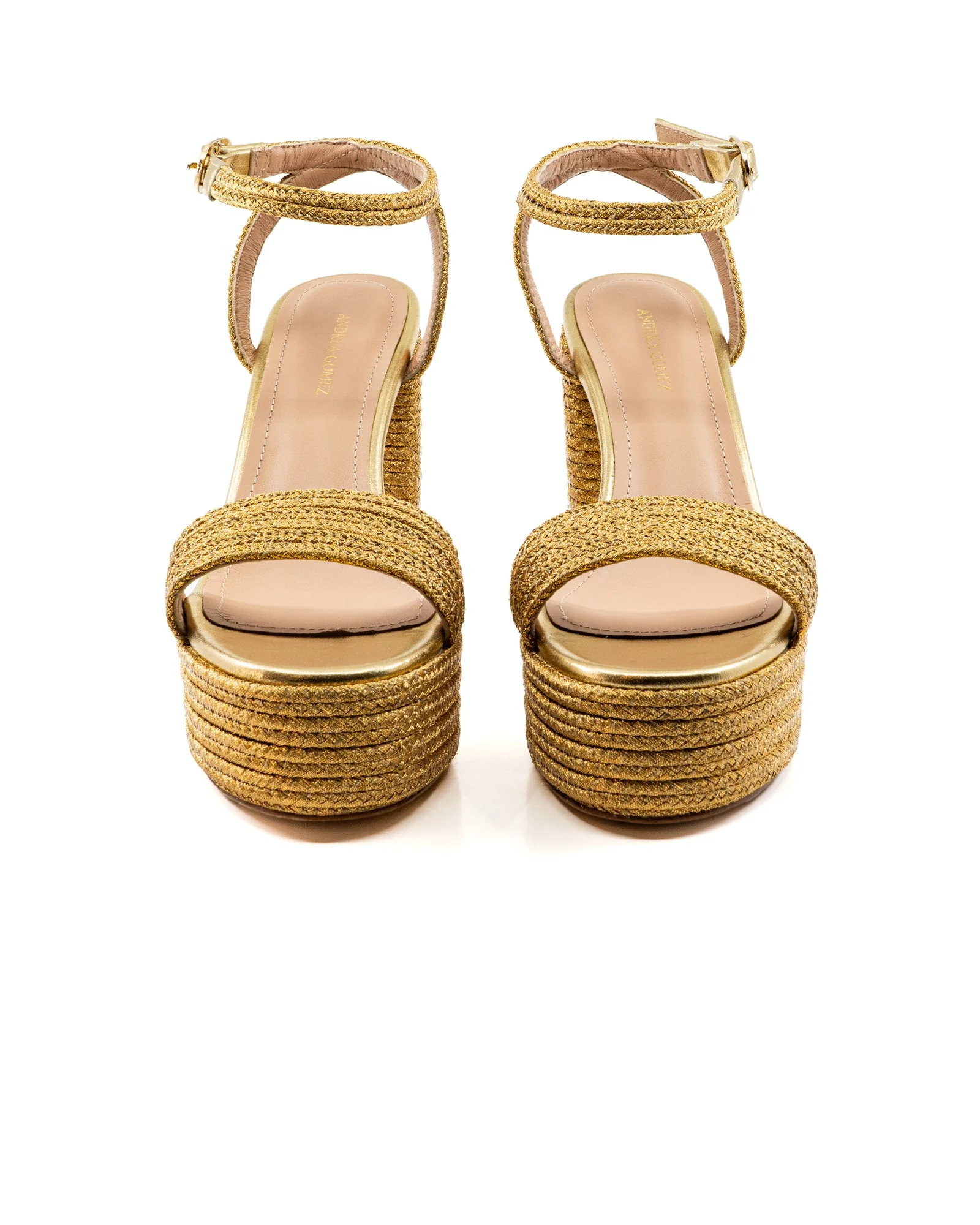 Becka Gold Raffia Platform - Image 6