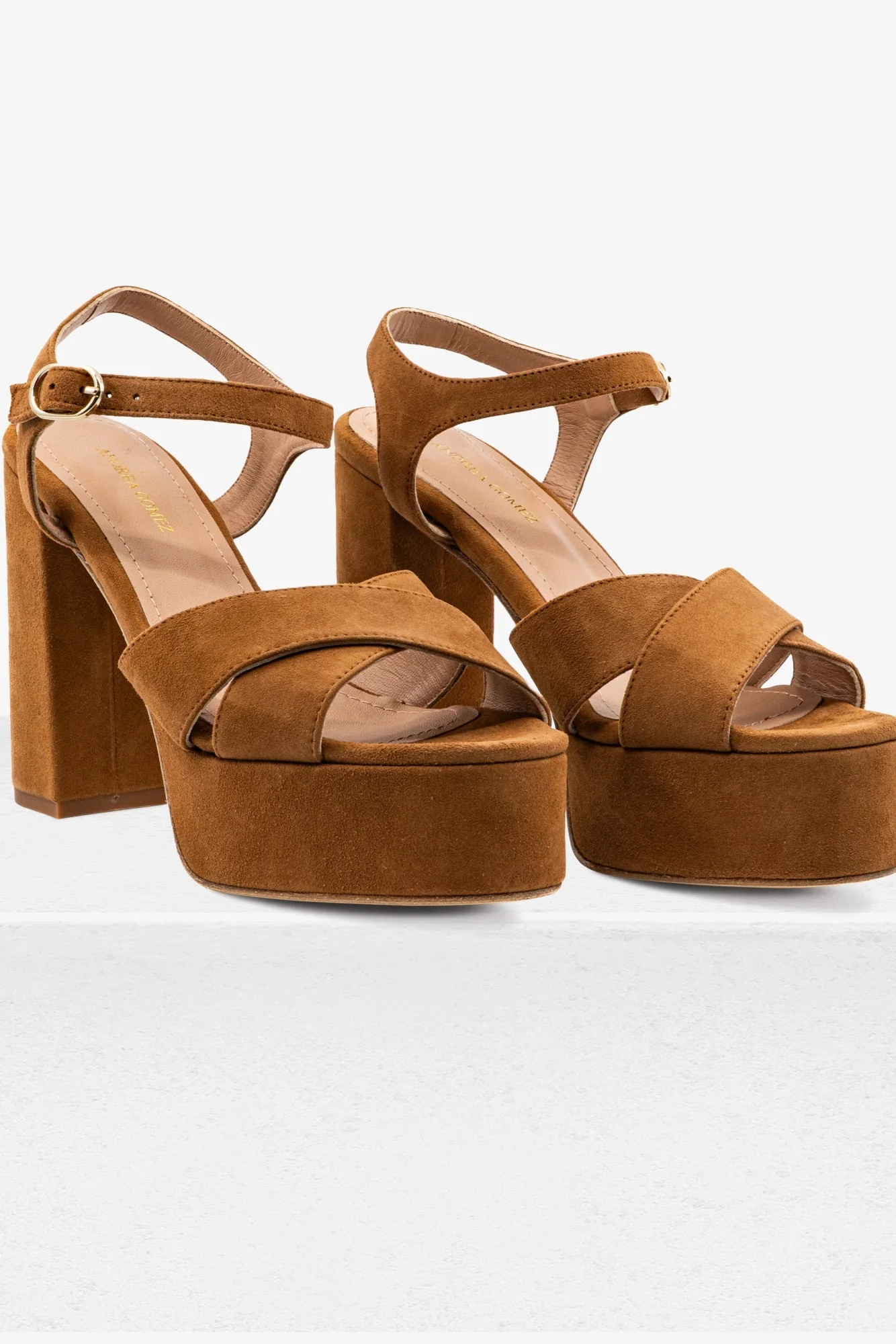 Bella Camel Suede Platform - Image 2