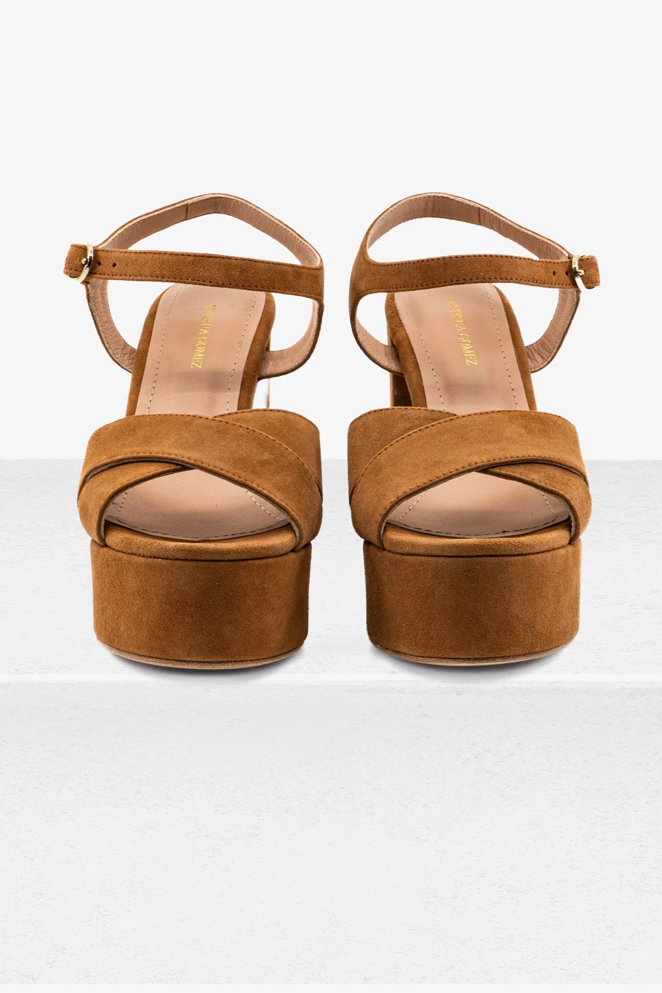 Bella Camel Suede Platform - Image 3
