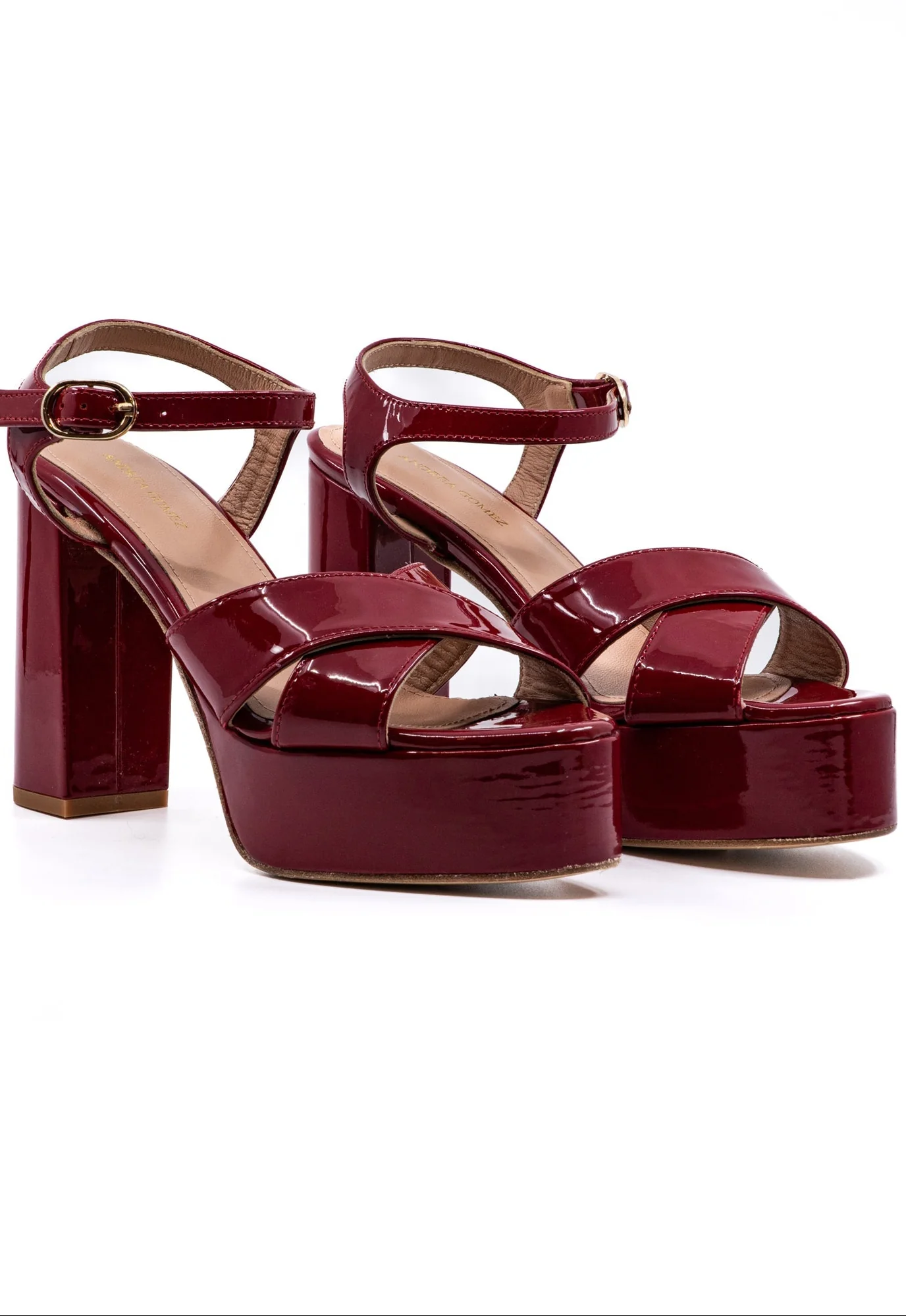 Bella Red Patent Platform - Image 2