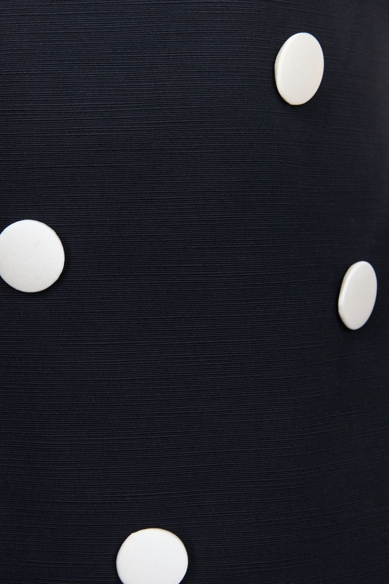 Black Cotton Dress With Contrasting Dots - Image 8