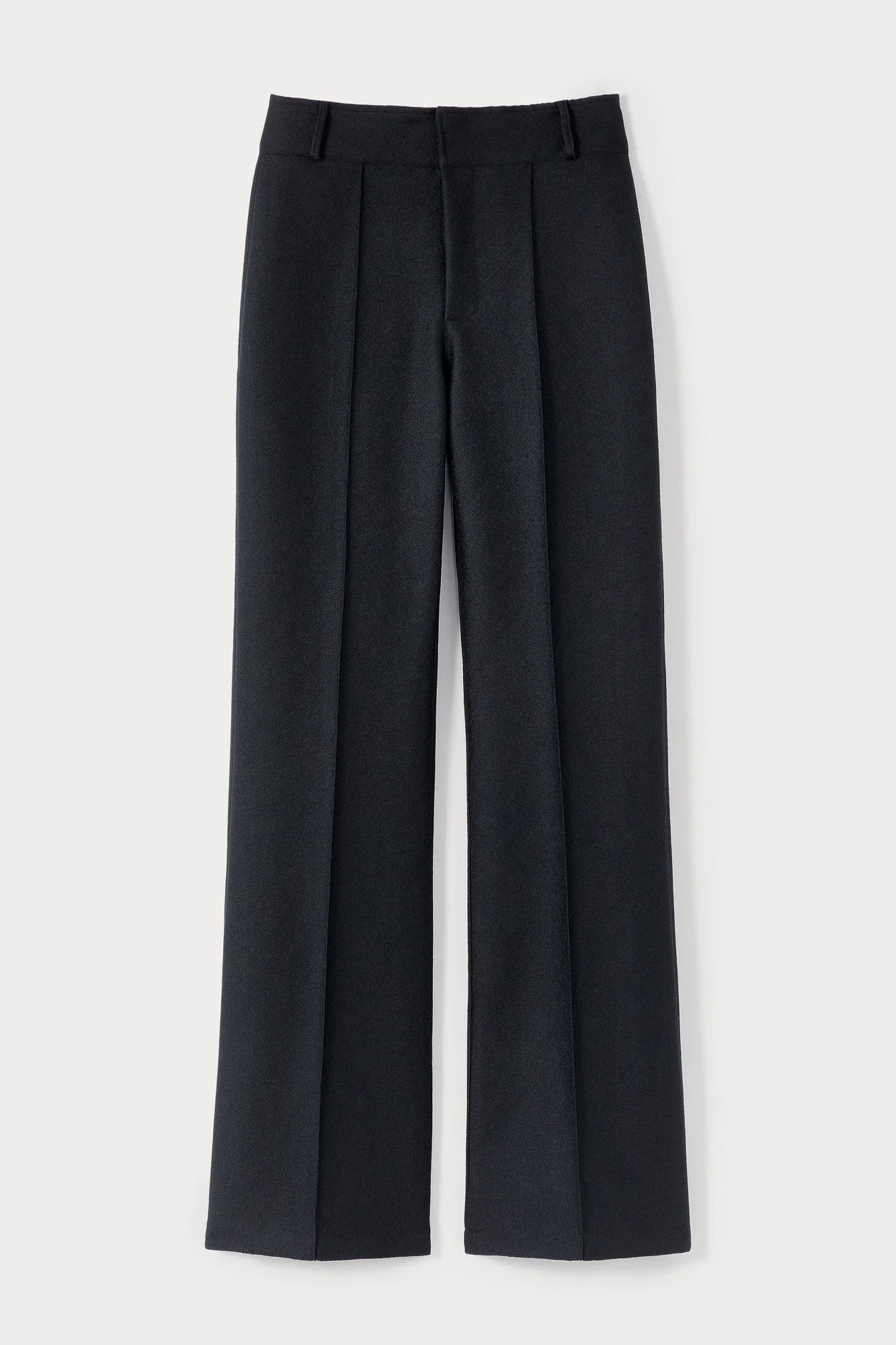 BLACK Crepe Flared Pants - Image 5