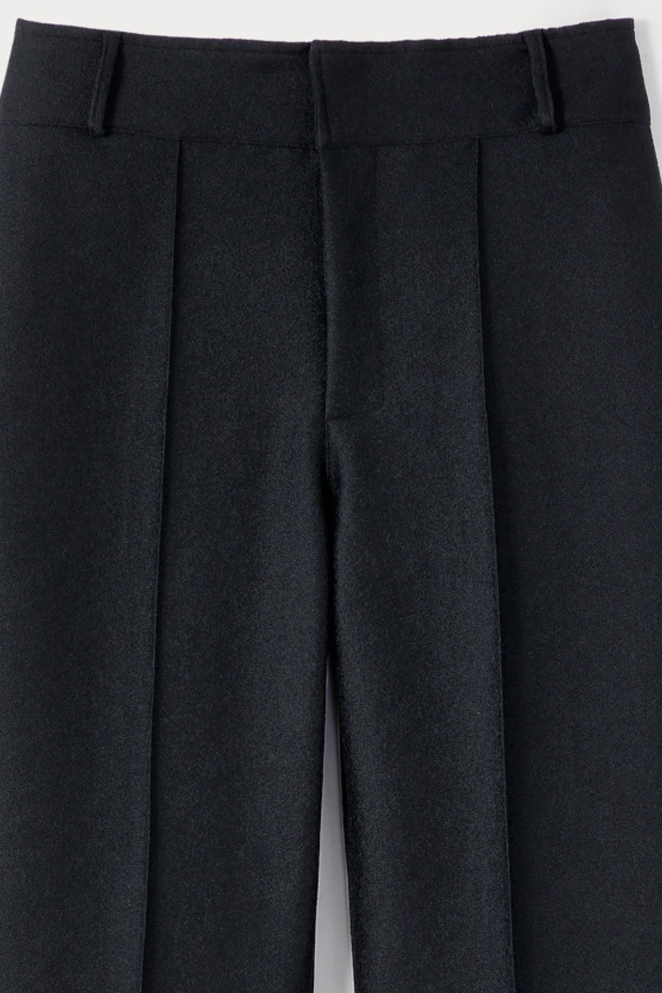 BLACK Crepe Flared Pants - Image 6