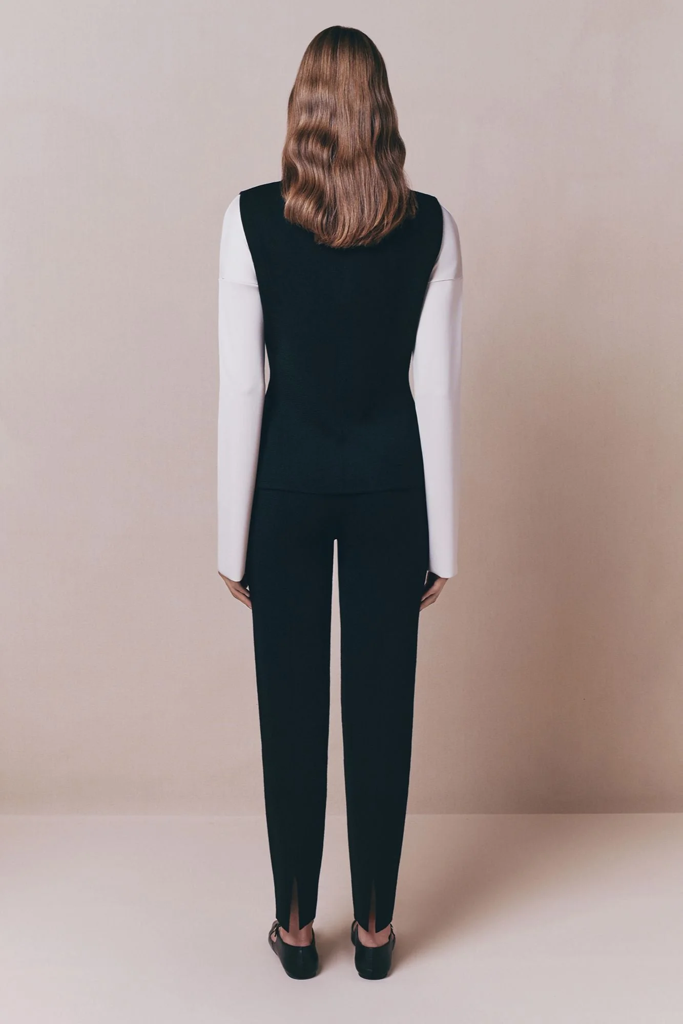 Black Merino Wool Vest - Image 4