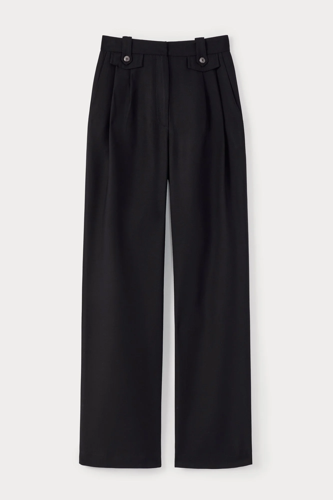 Black Stretch High-Waisted Trousers - Image 2