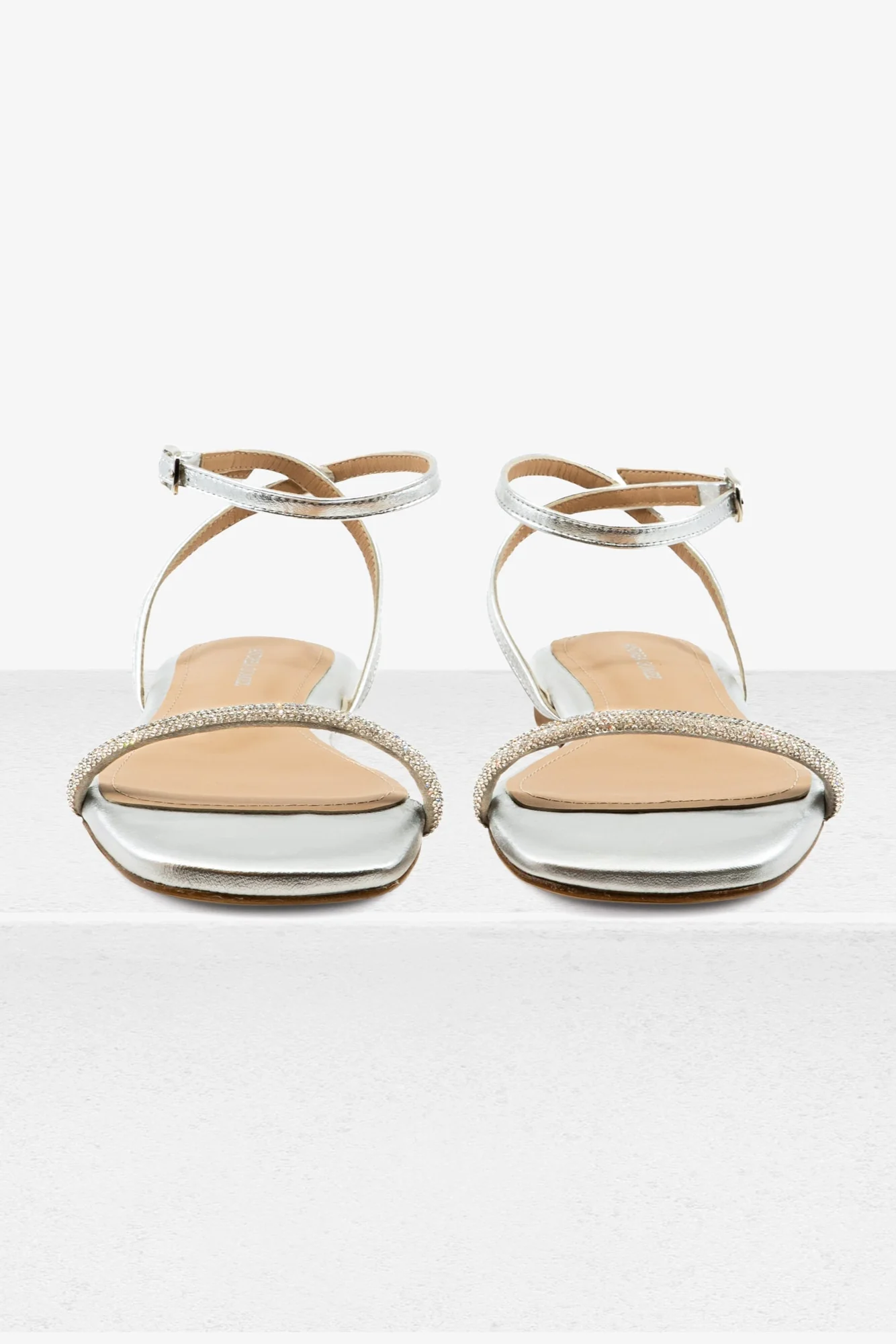 Brook Flat Silver Sandal - Image 2