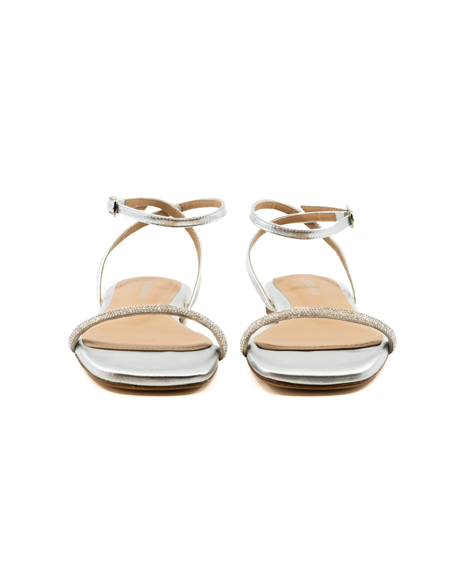 Brook Flat Silver Sandal - Image 6