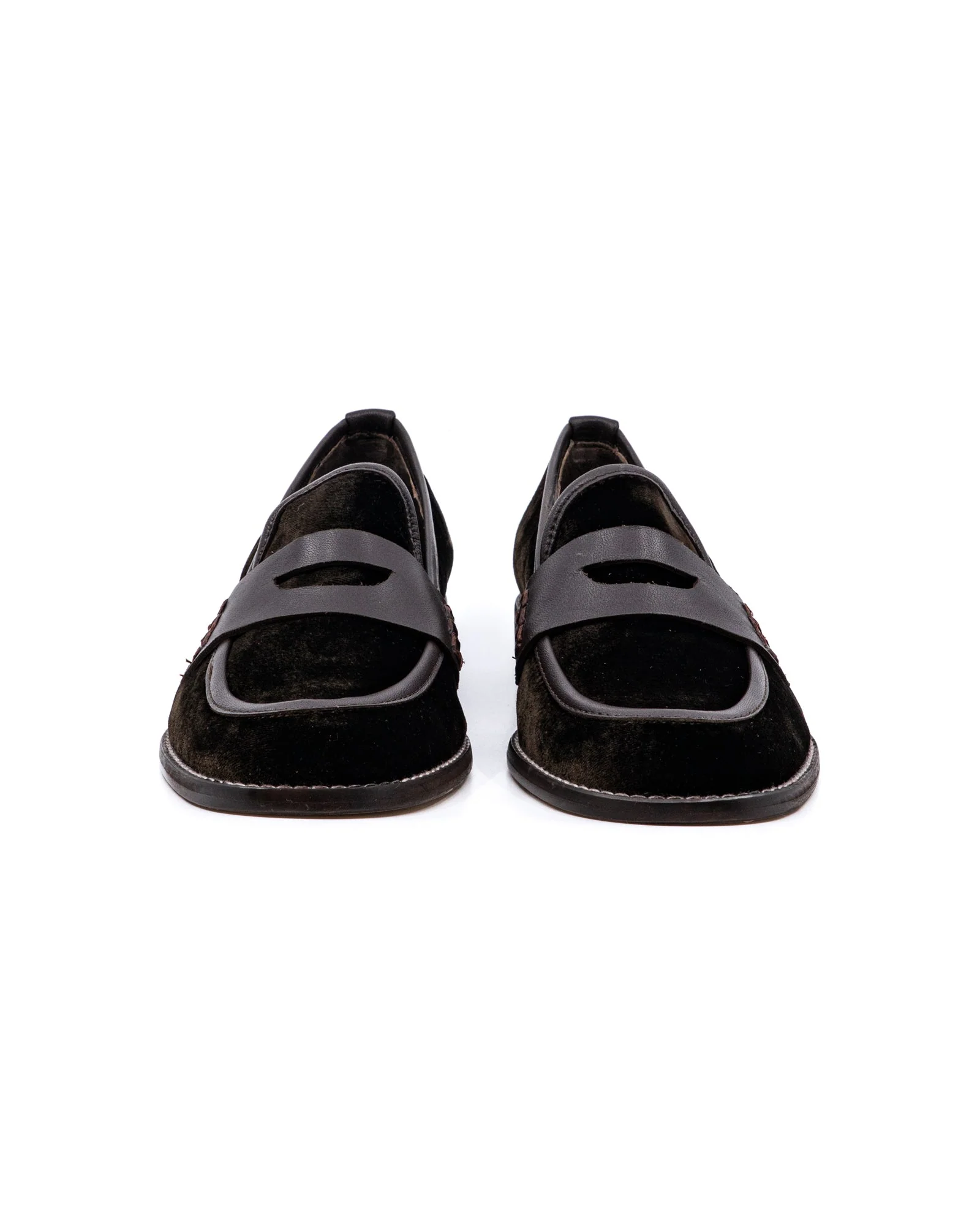 Camila Chocolate Velvet Loafer - Image 6