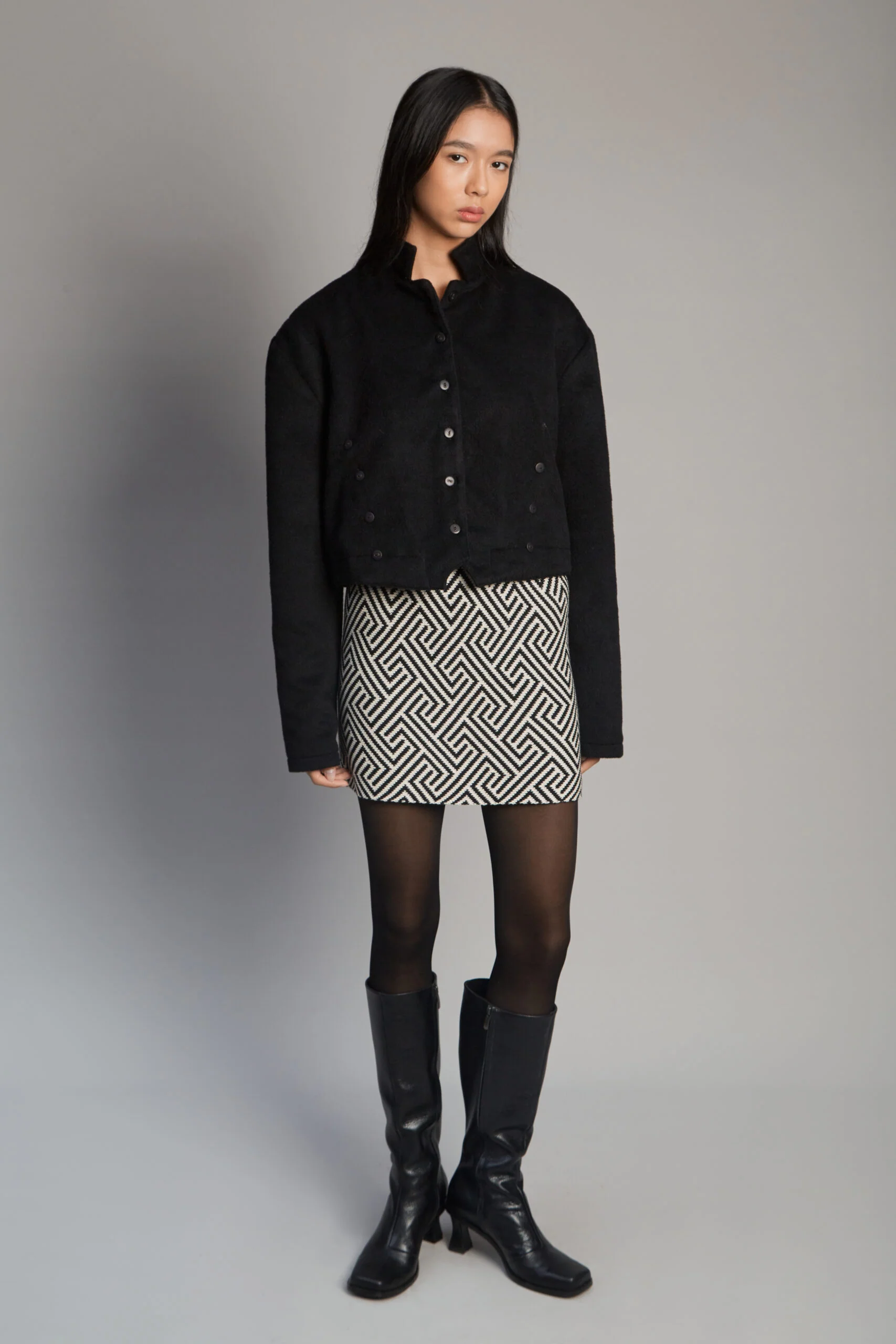 Capitana Alpaca Black Jacket - Image 10