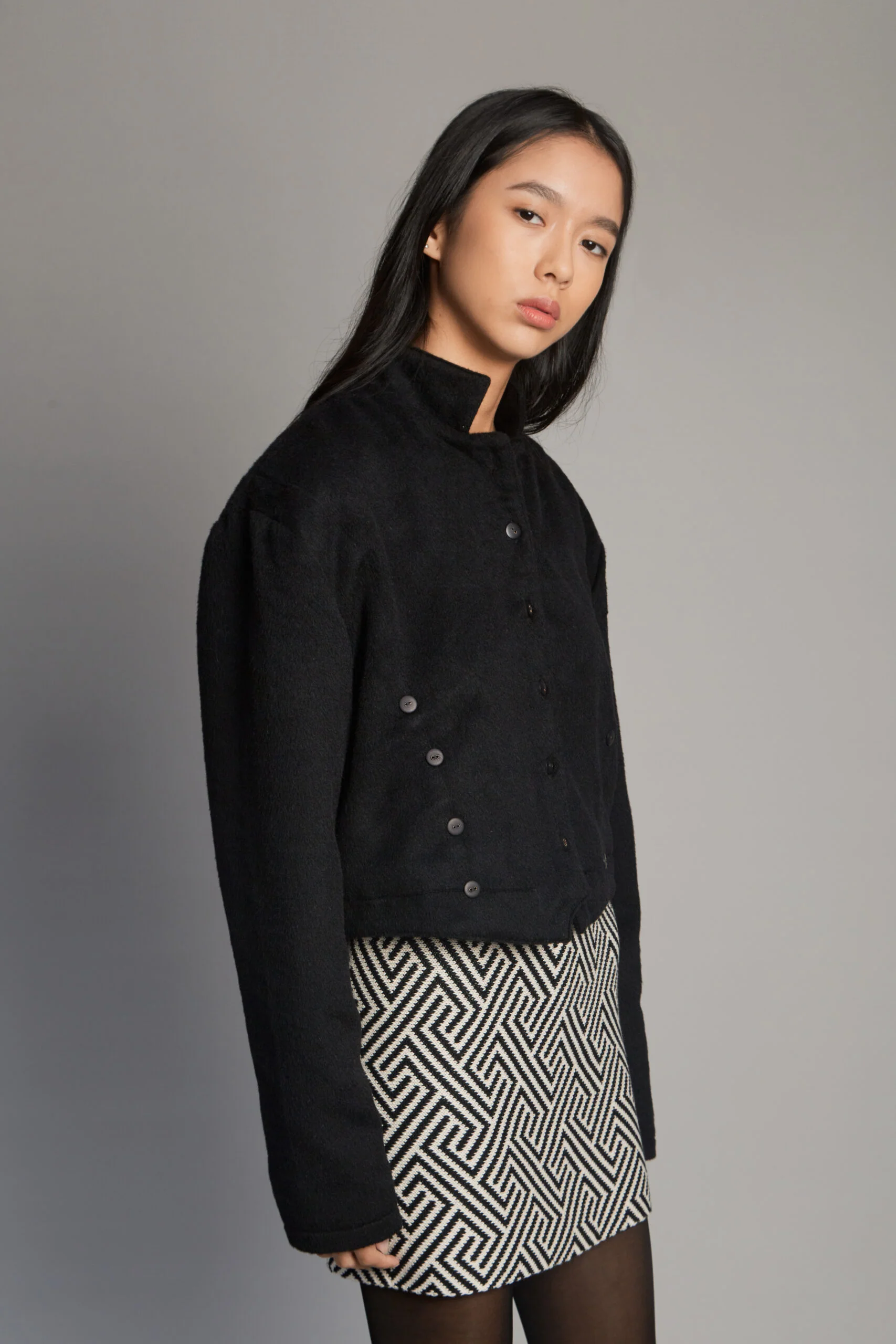 Capitana Alpaca Black Jacket - Image 3