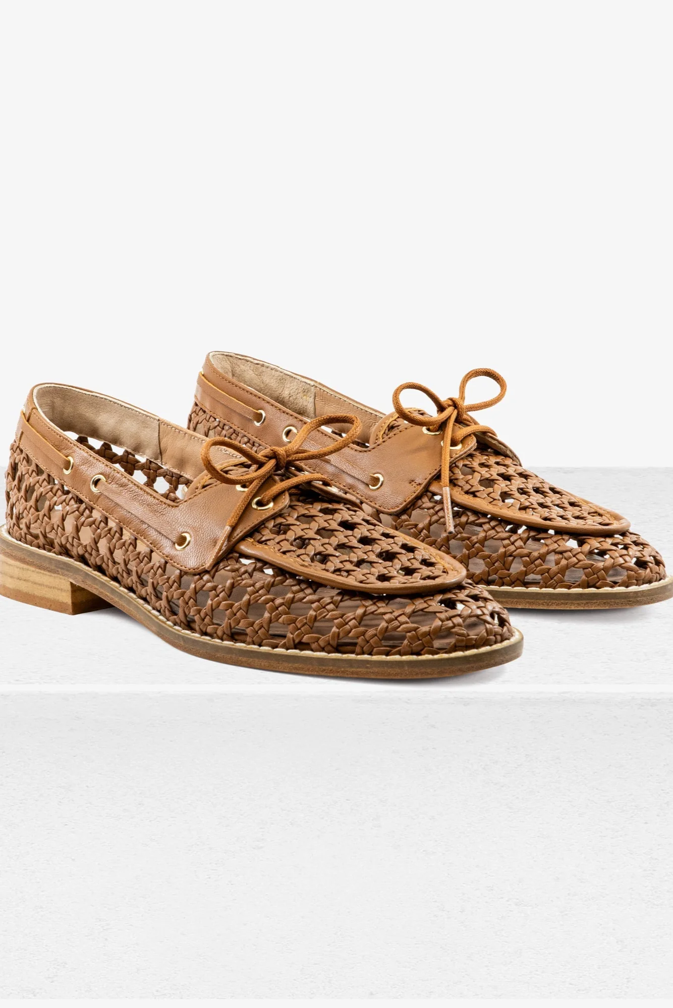 Carla Camel Leather Loafer - Image 3