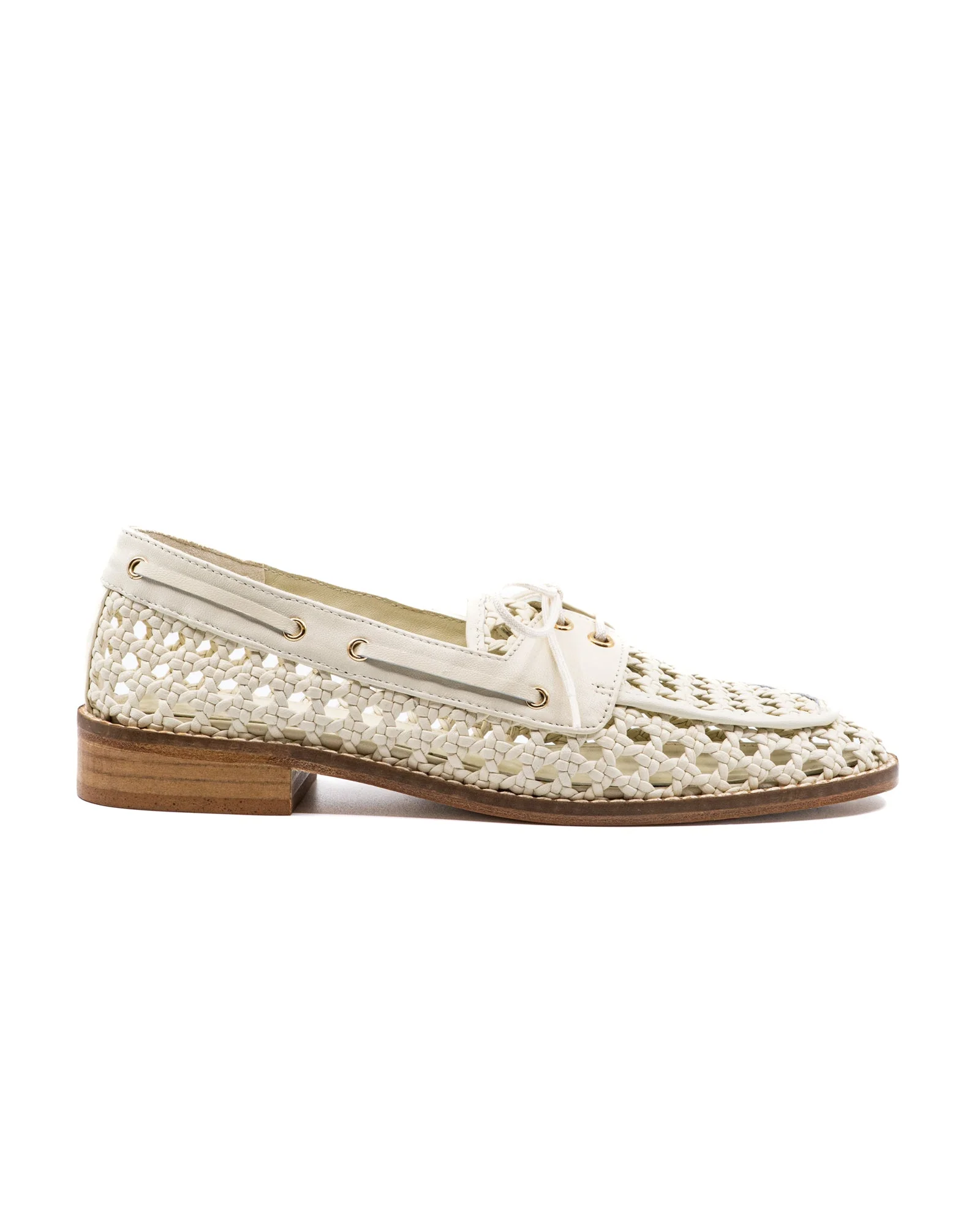 Carla White Leather Loafer - Image 4