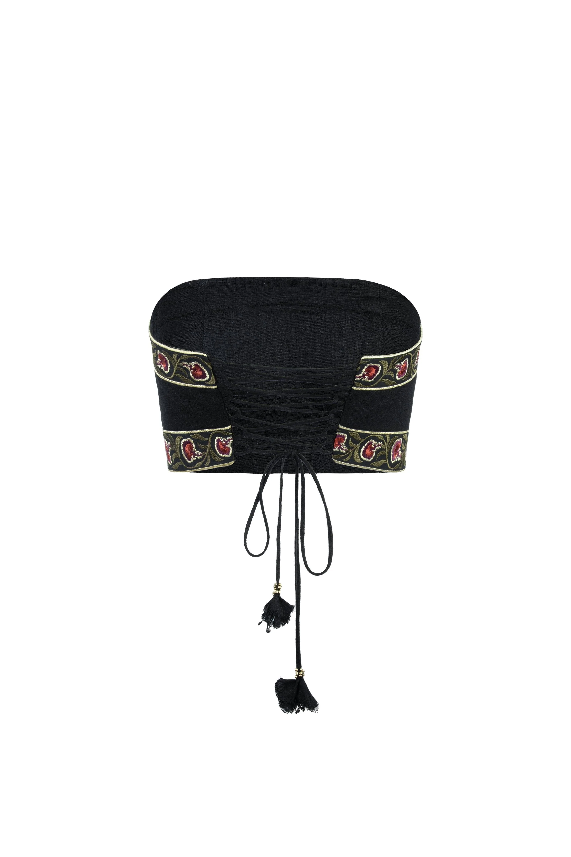 Carnation Crop Top - Black & Brick - Image 11