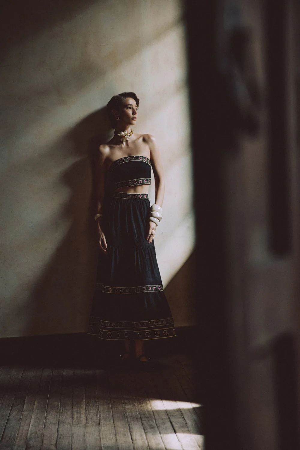 Carnation Crop Top - Black & Brick - Image 16