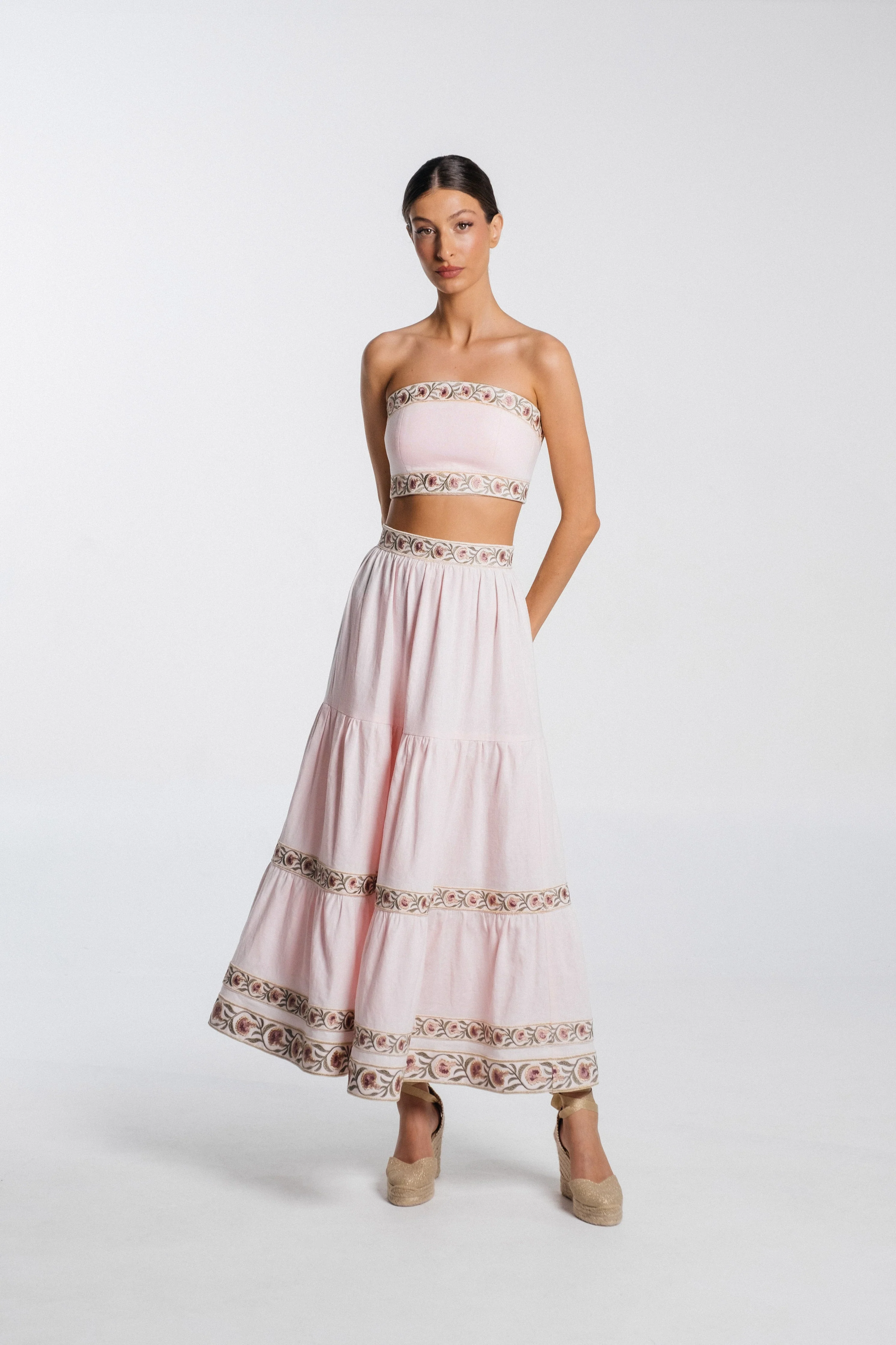 Carnation Crop Top - Pink - Image 12