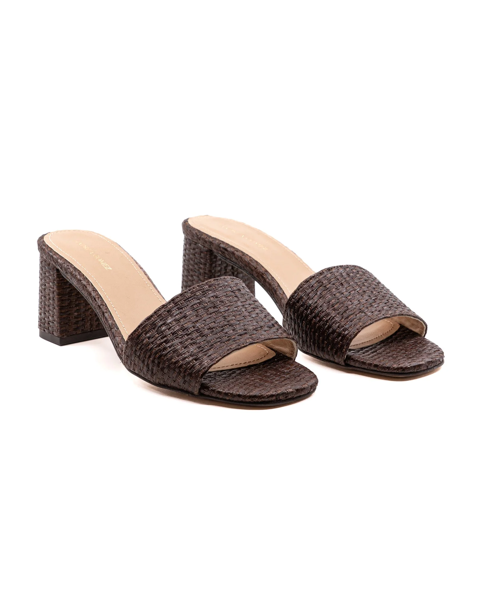 Claudia Brown Raffia Mule - Image 5