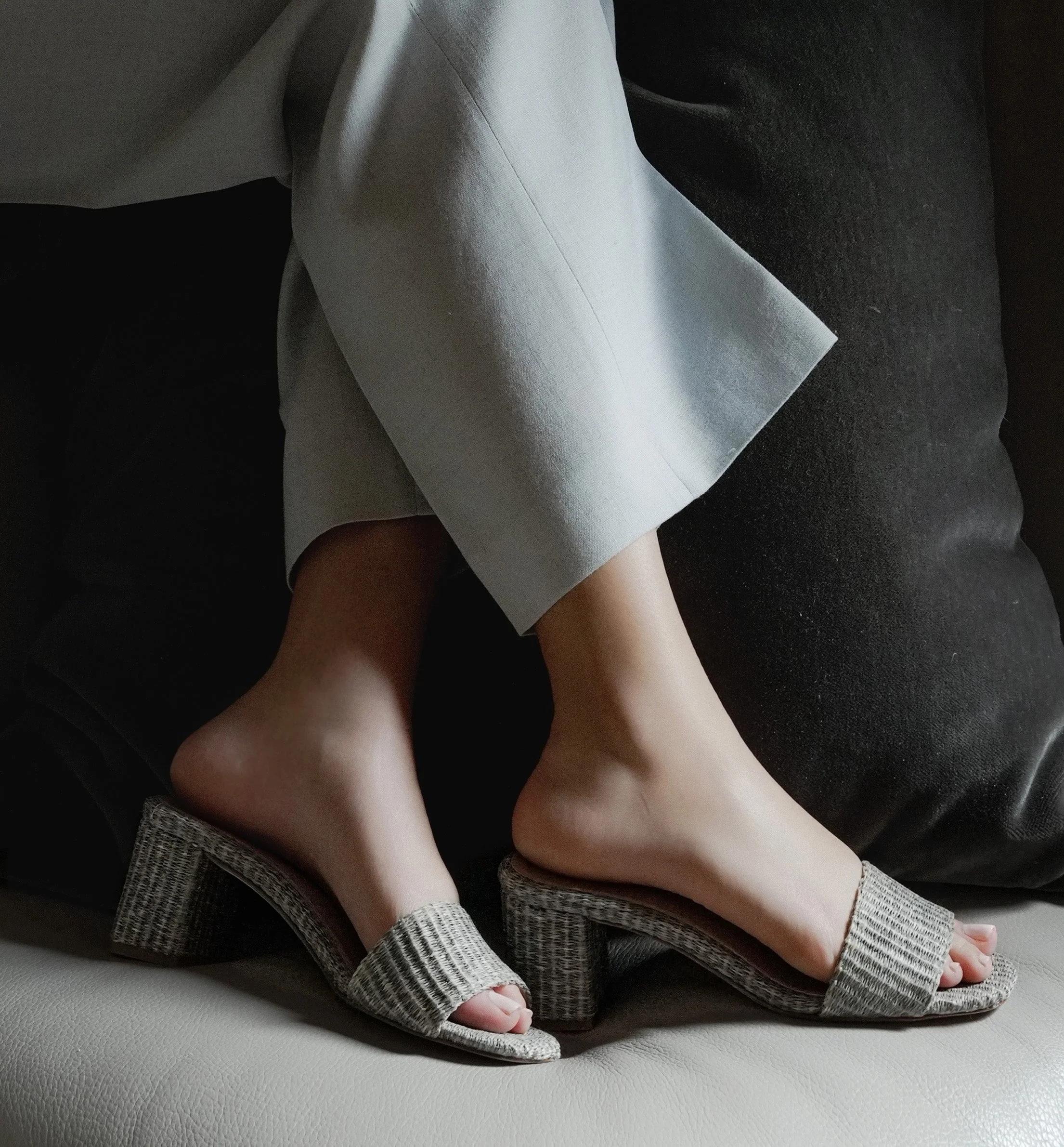 Claudia Grey Raffia - Image 4