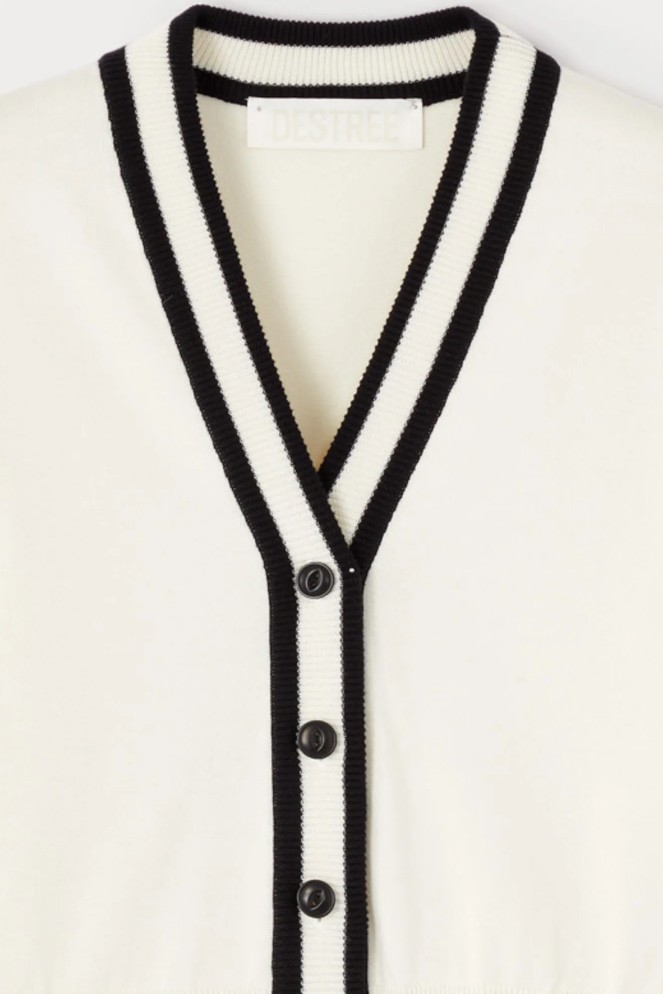 Contrast Trim Short-Sleeve Knit Top - Image 5
