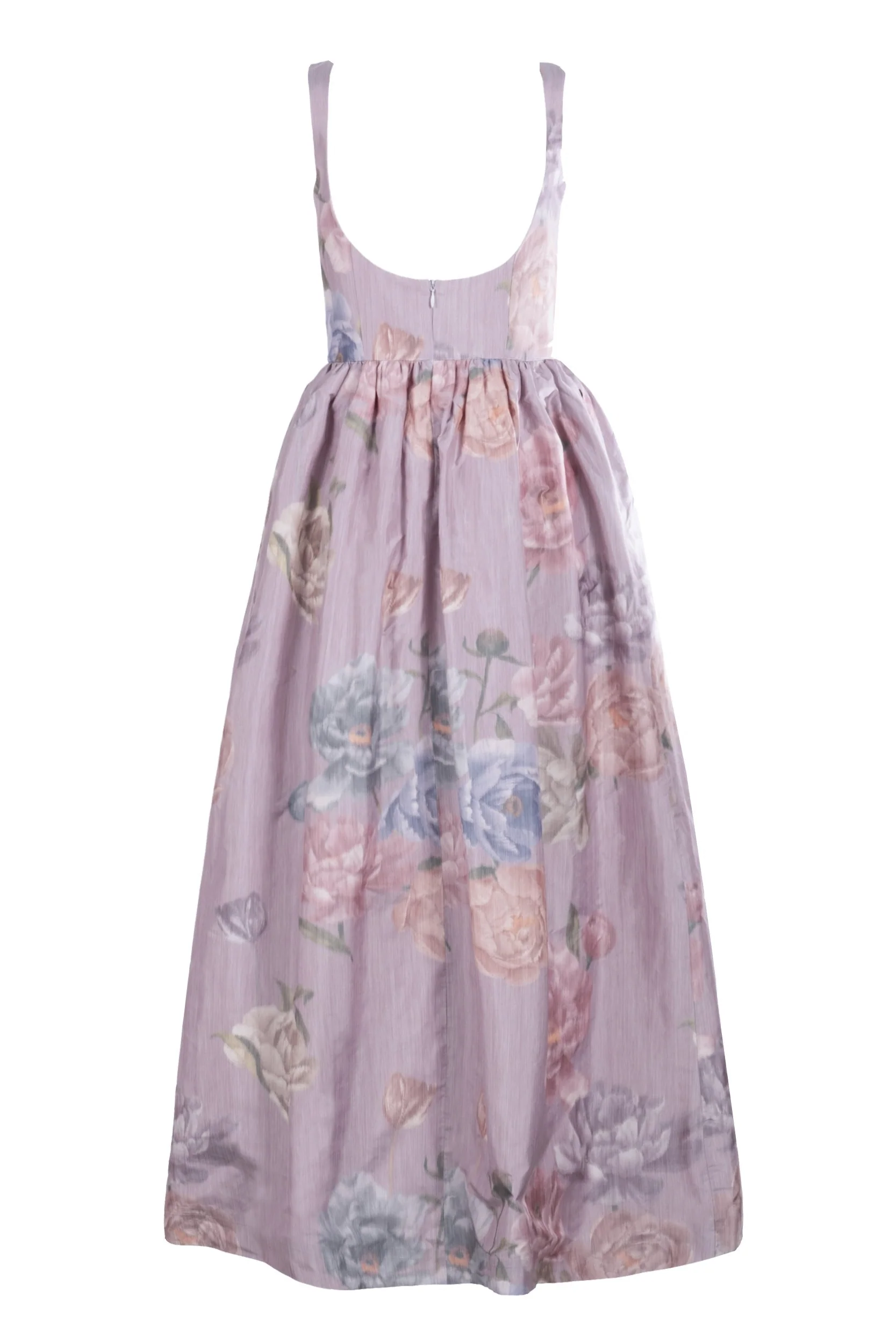 Coupe Dress in Lilac Floral Taffeta - Image 4