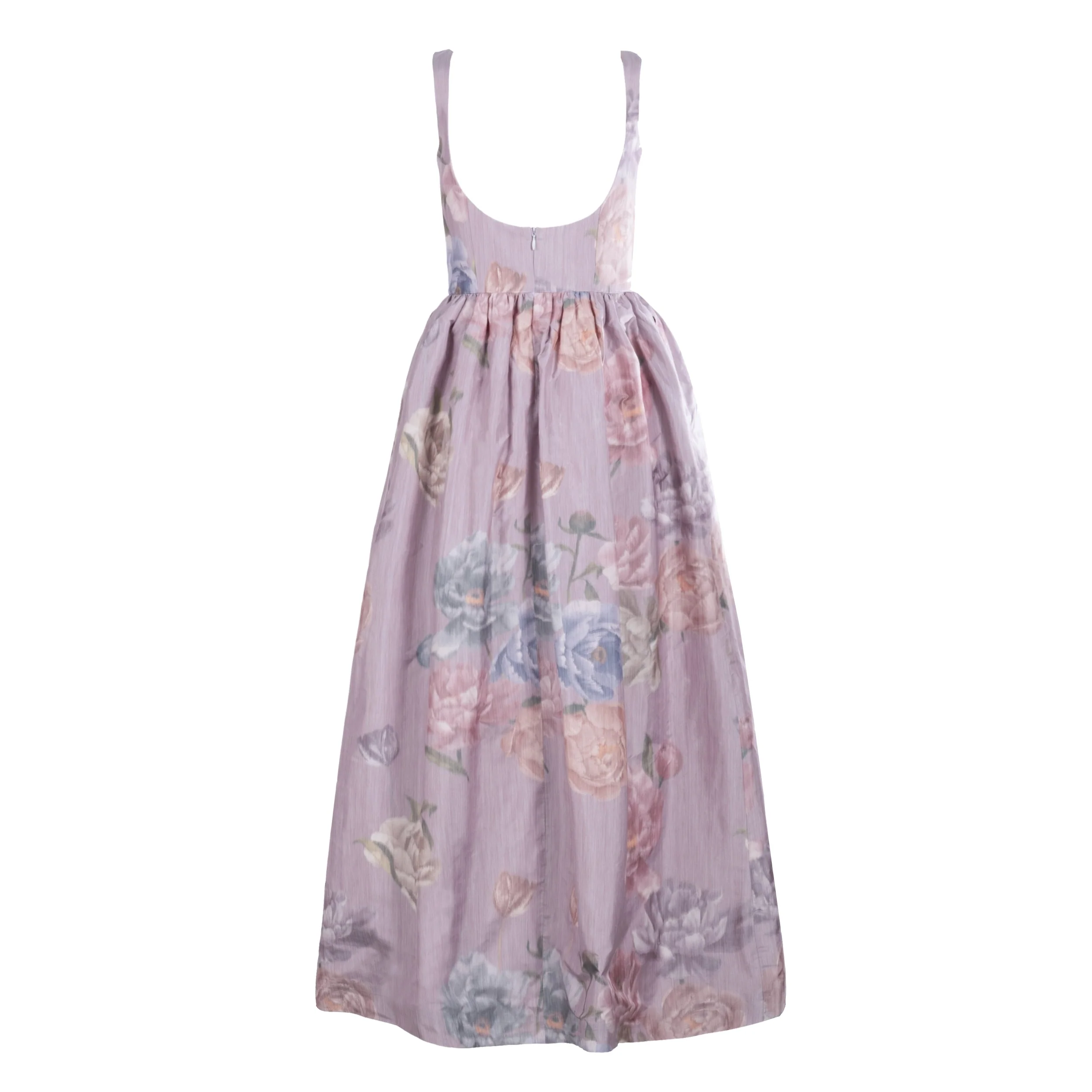 Coupe Dress in Lilac Floral Taffeta - Image 9