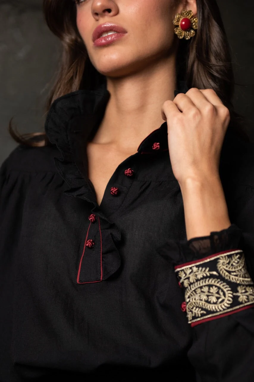 Cypress Blouse - Black - Image 4
