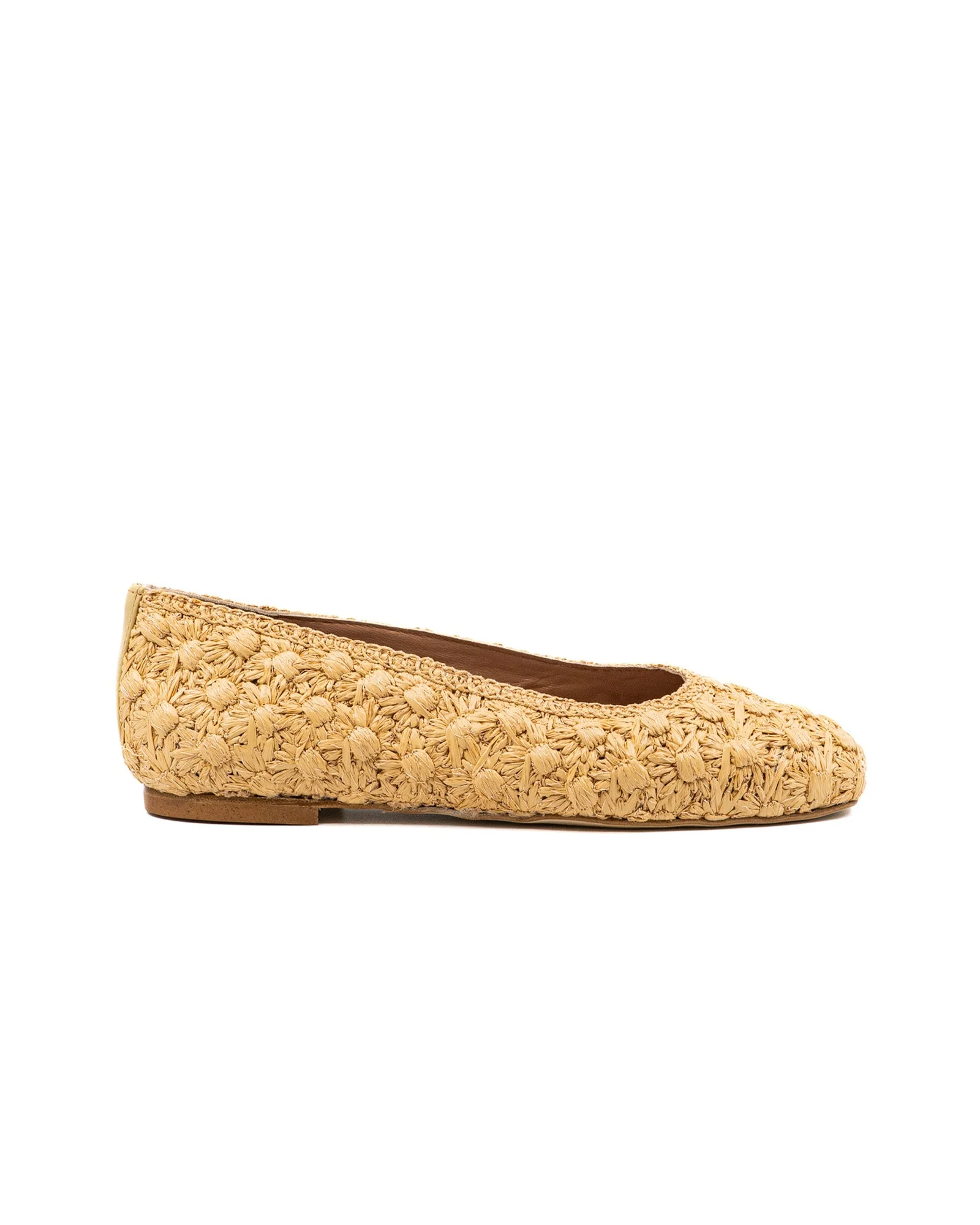 Dalia Flower Raffia Ballerina - Image 4