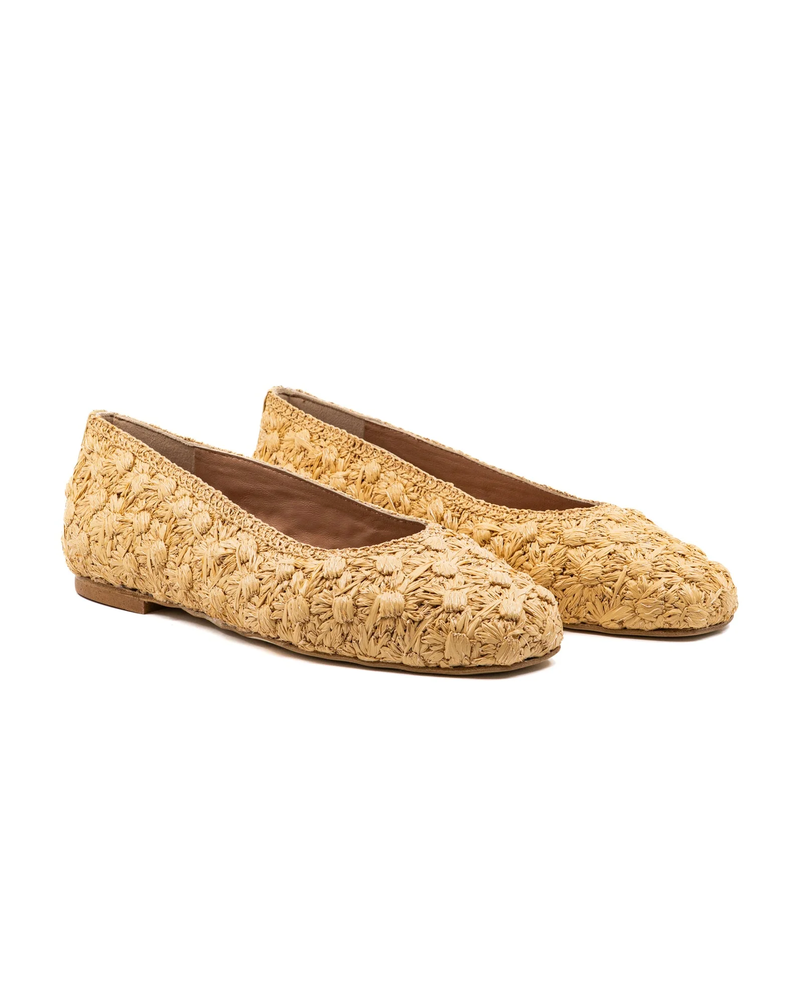 Dalia Flower Raffia Ballerina - Image 5