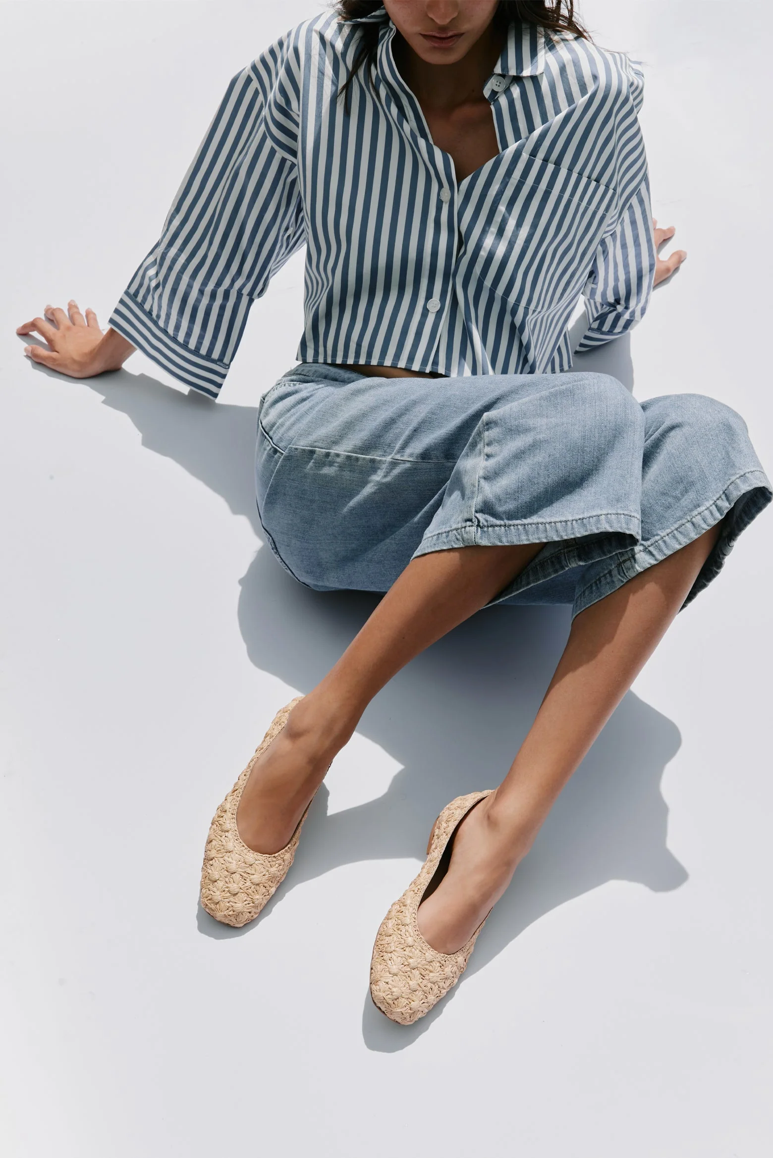 Dalia Flower Raffia Ballerina - Image 7