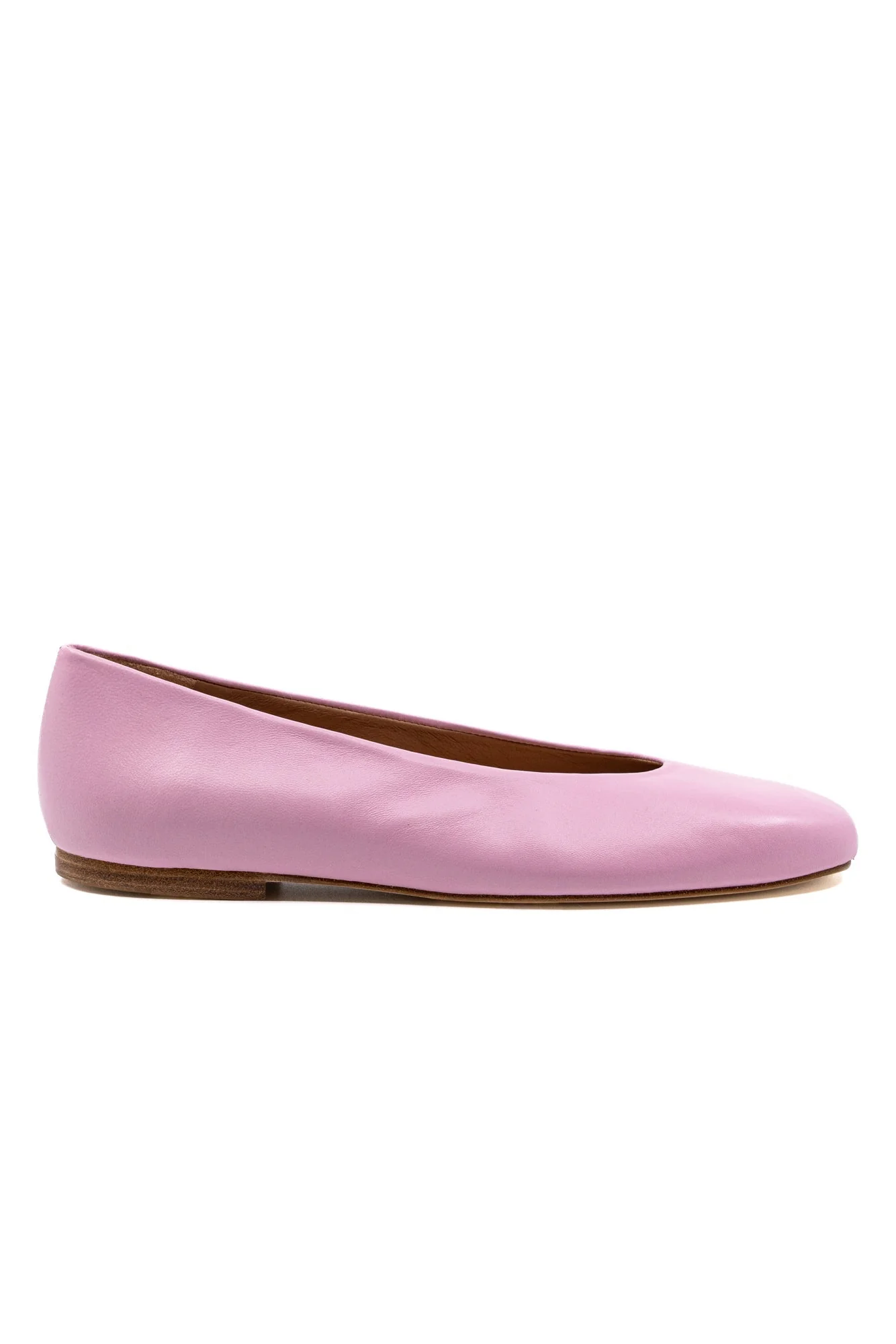 Dalia Pink Leather Ballerina