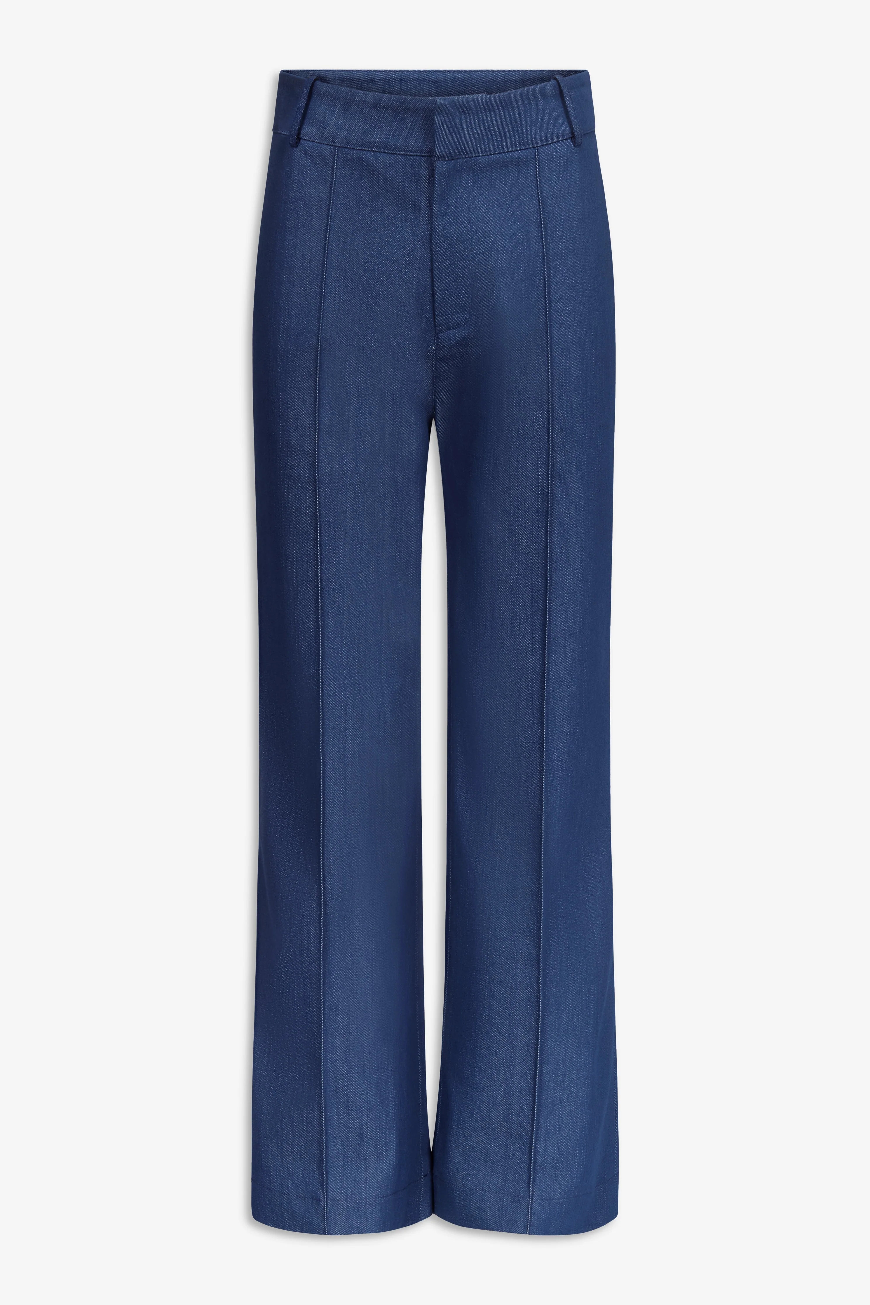 Denim Blue Straight Pants