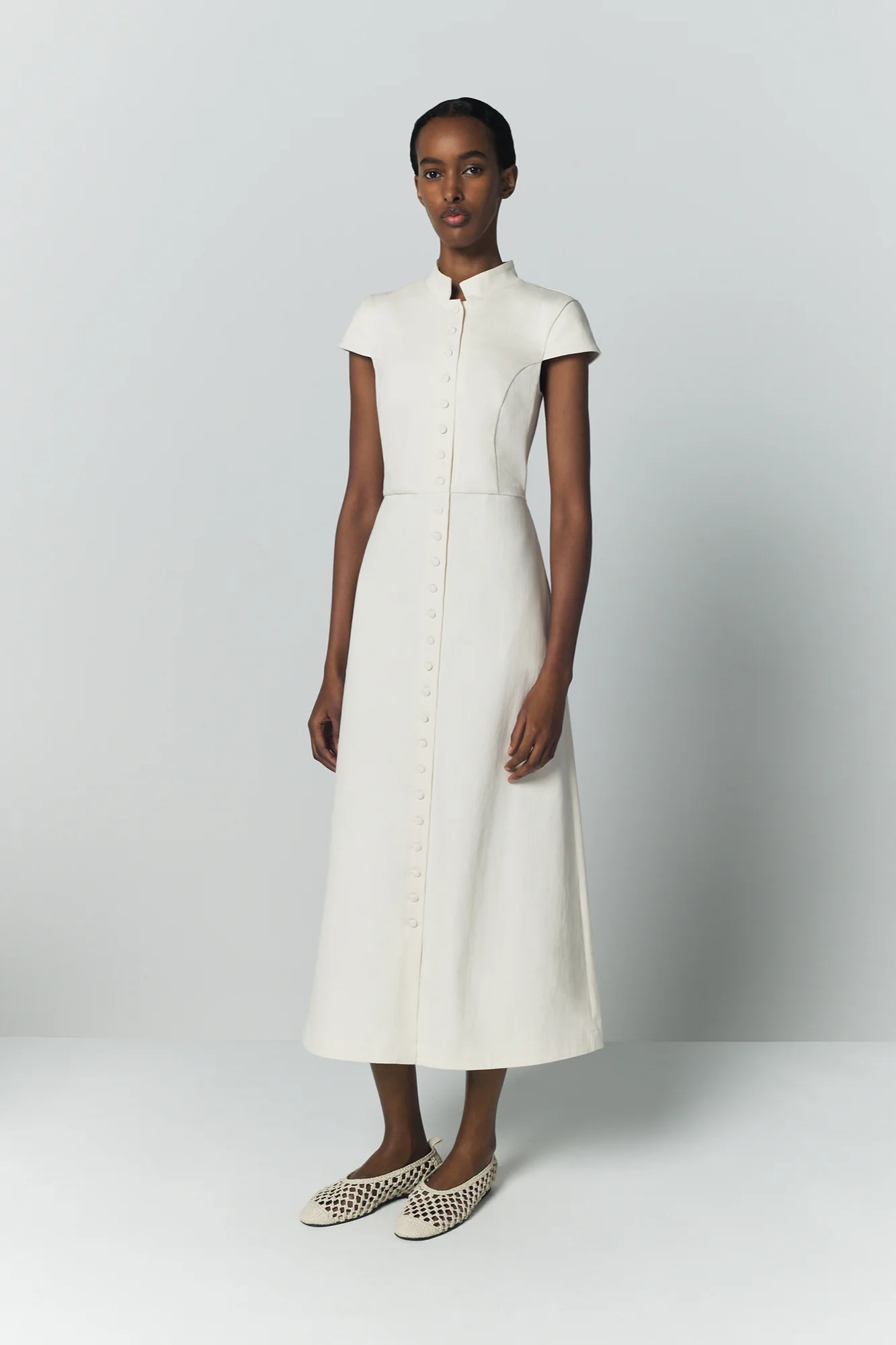 Denim Ecru Amoako Summer Dress - Image 3