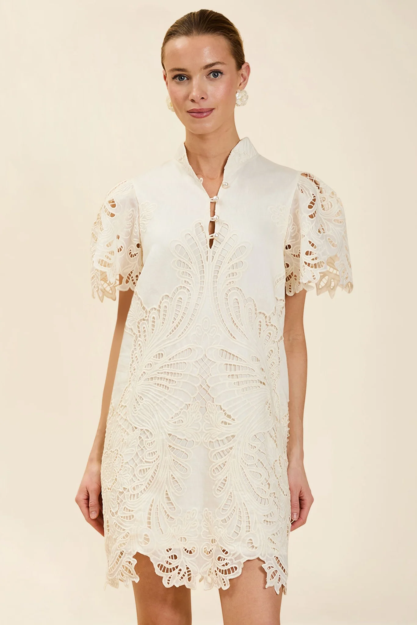 Elliana Lace Mini Dress - Image 2