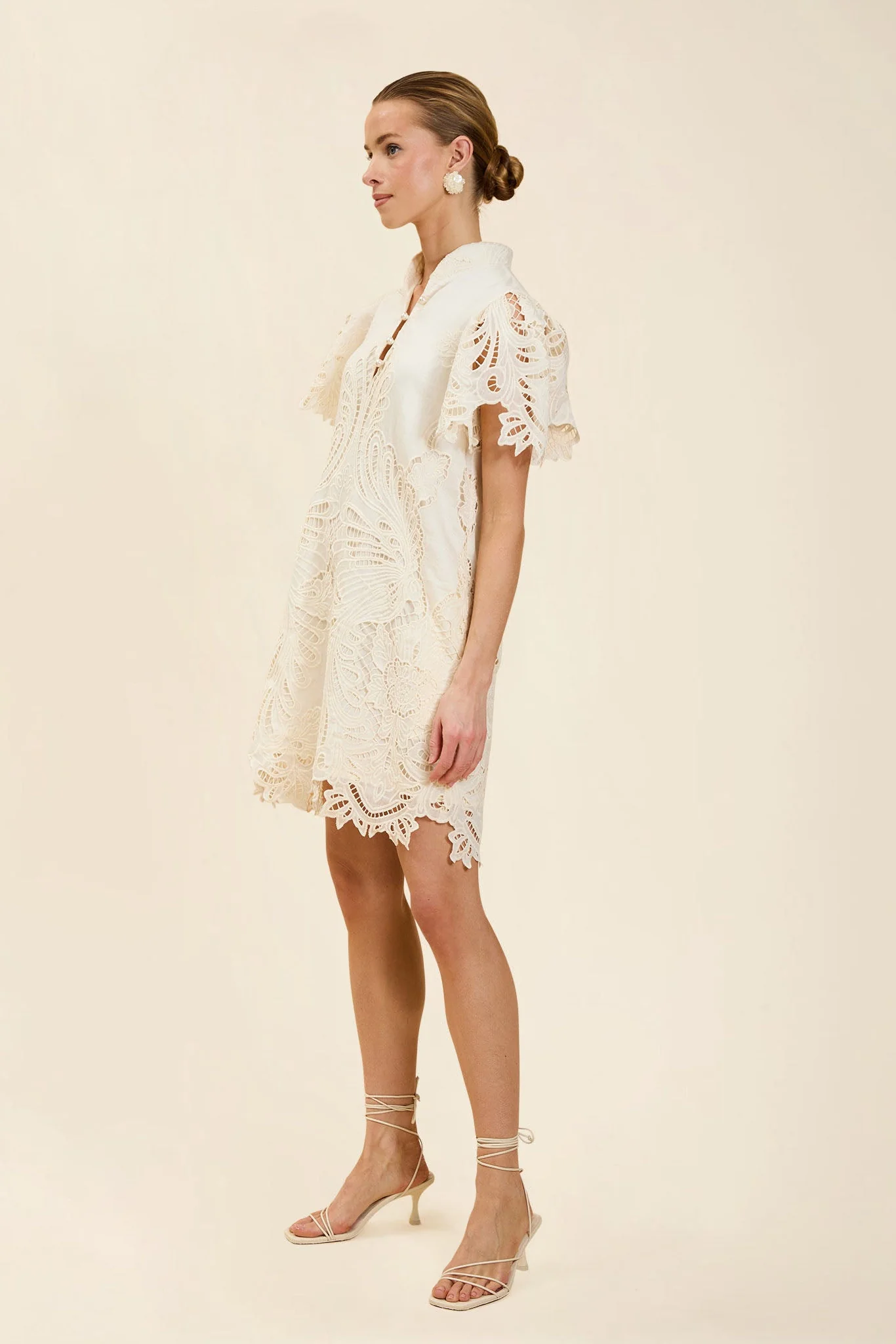 Elliana Lace Mini Dress - Image 3