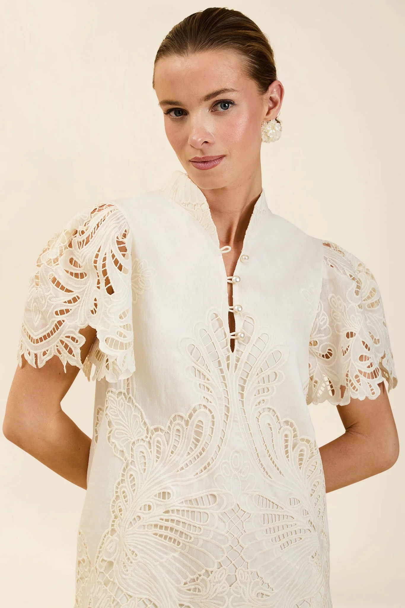 Elliana Lace Mini Dress - Image 5
