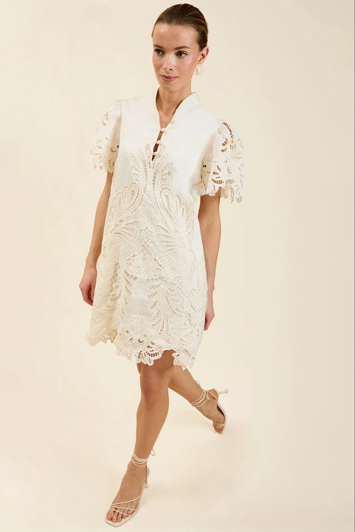 Elliana Lace Mini Dress - Image 7