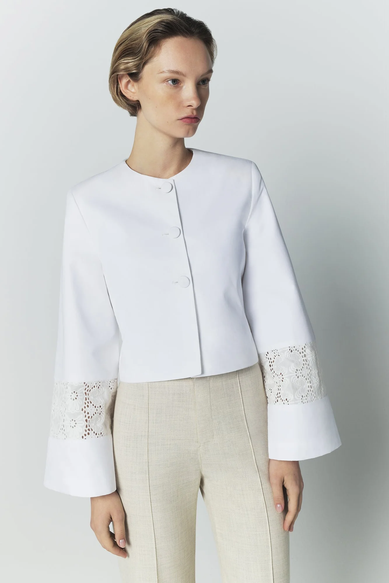Embroidered Cotton Summer Jacket - Image 4