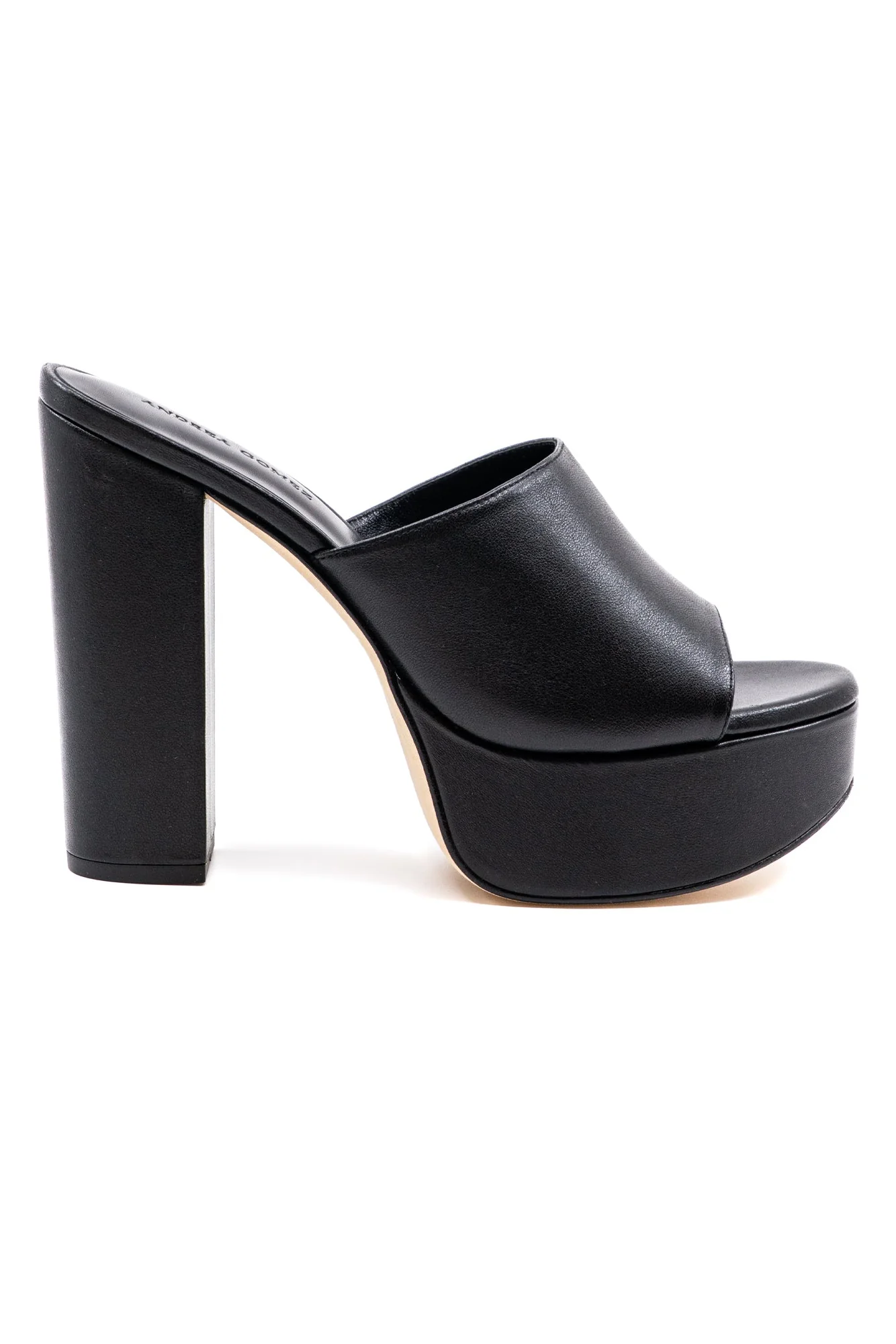 Fabiola Black Leather Platform