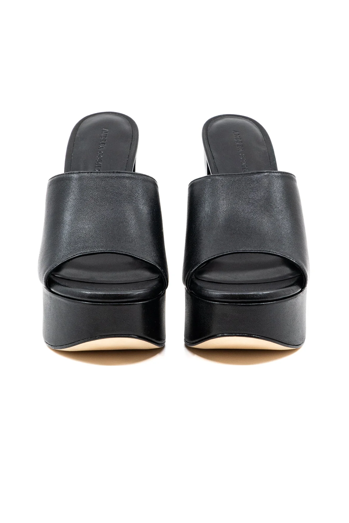 Fabiola Black Leather Platform - Image 3