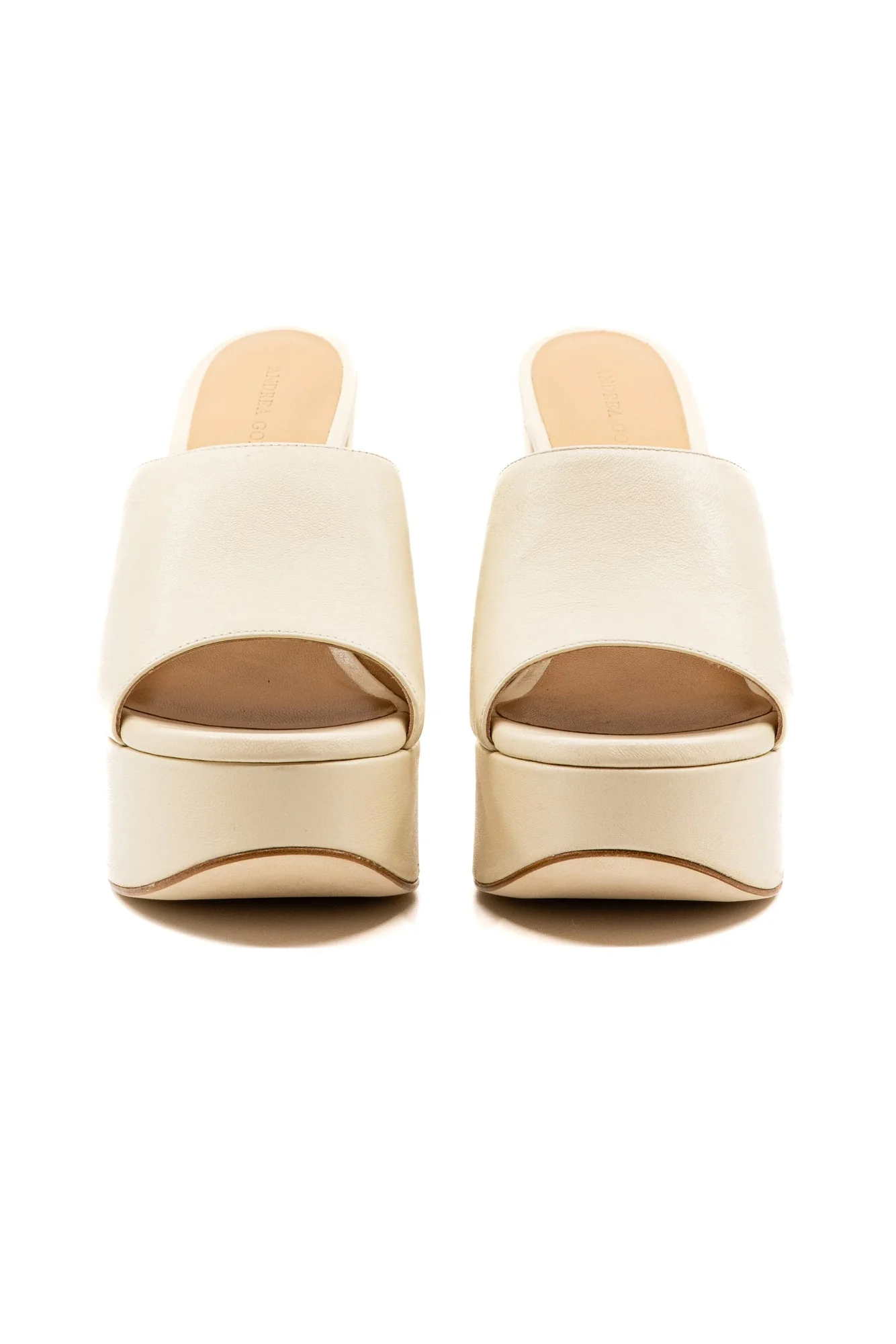 Fabiola Off White Leather Platform - Image 3