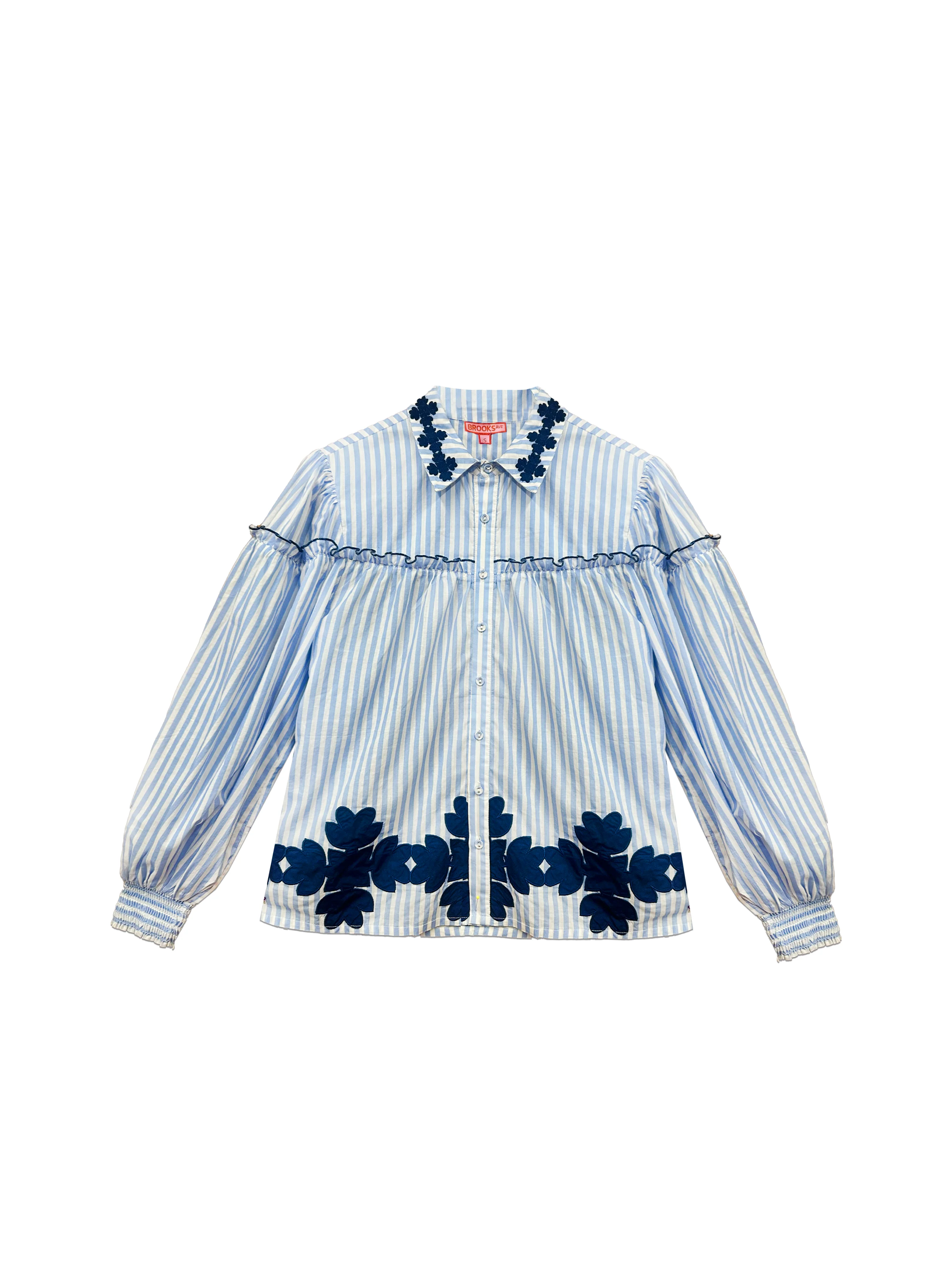 Frankie Blouse - Blue Stripe - Image 12