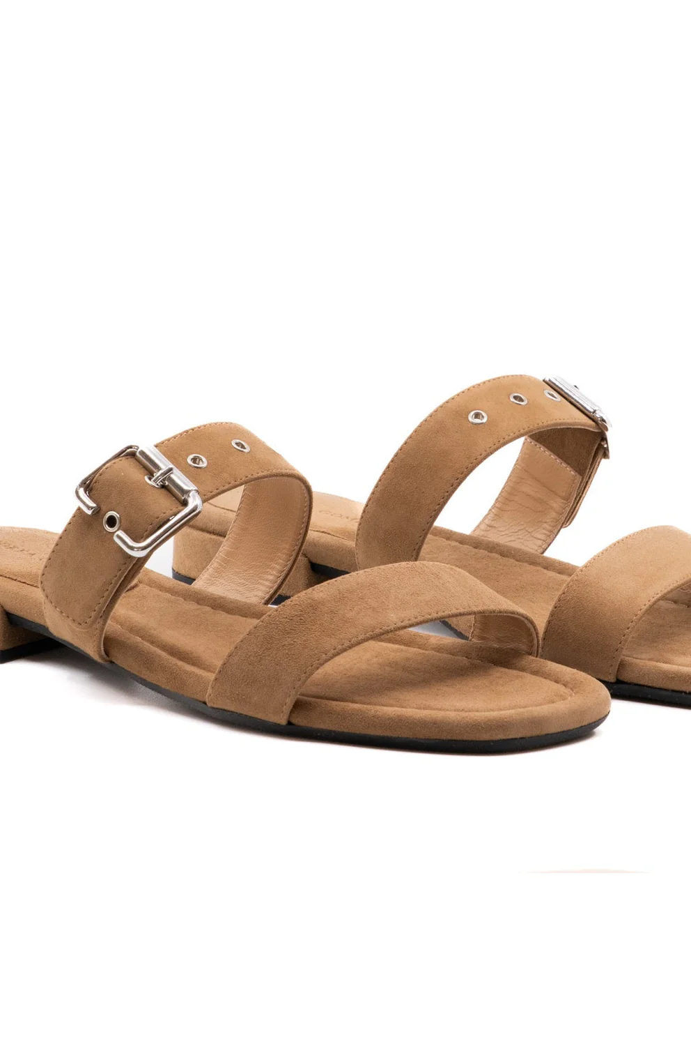 Frida Camel Suede Sandal - Image 2