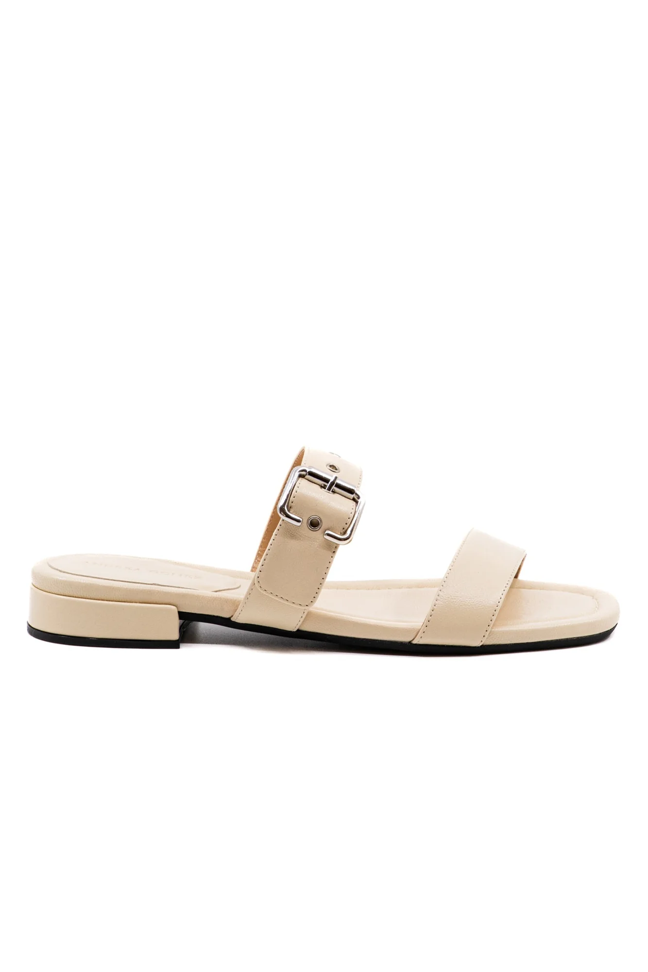 Frida Off White Leather Sandal