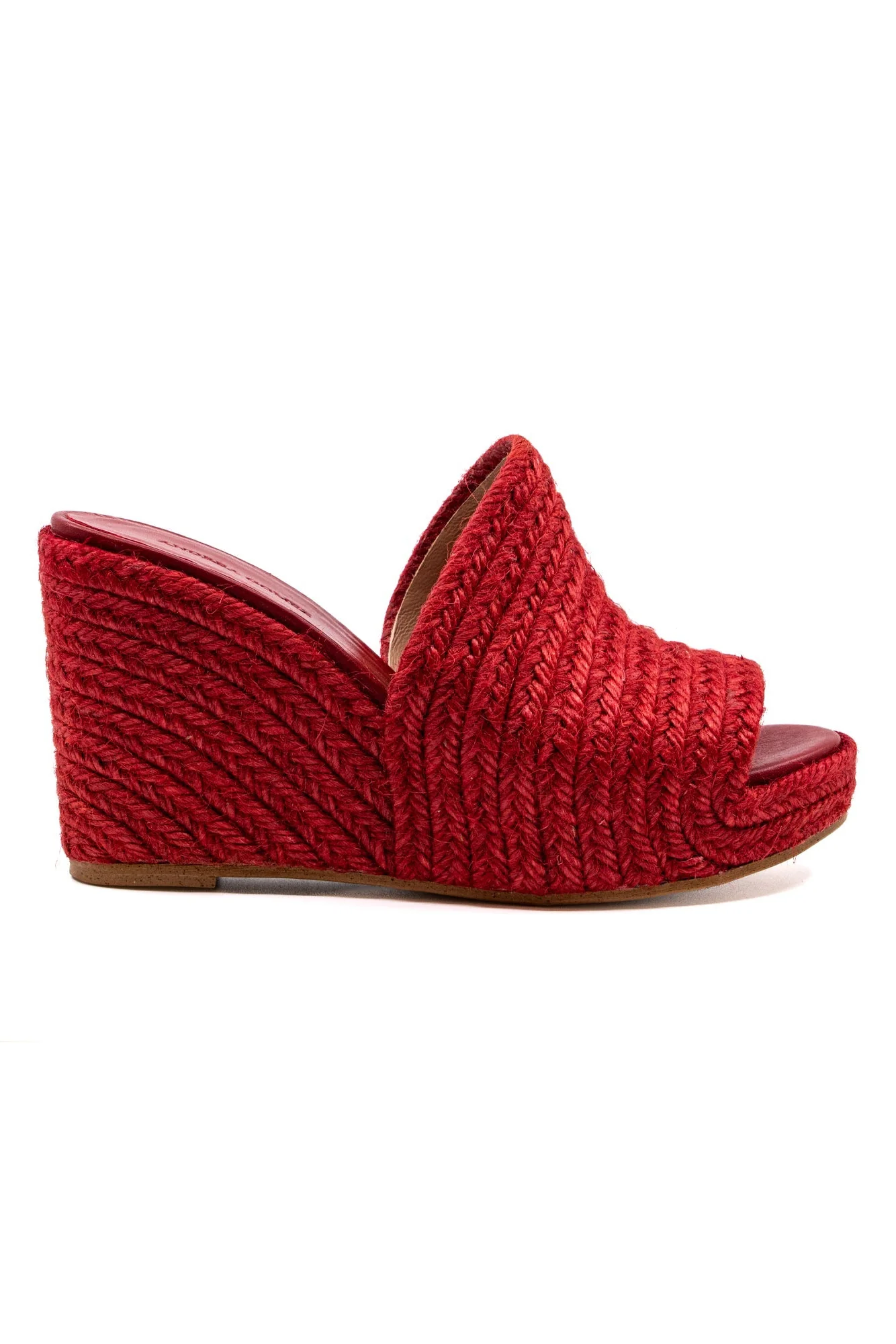 Gloria Red Raffia Sandal