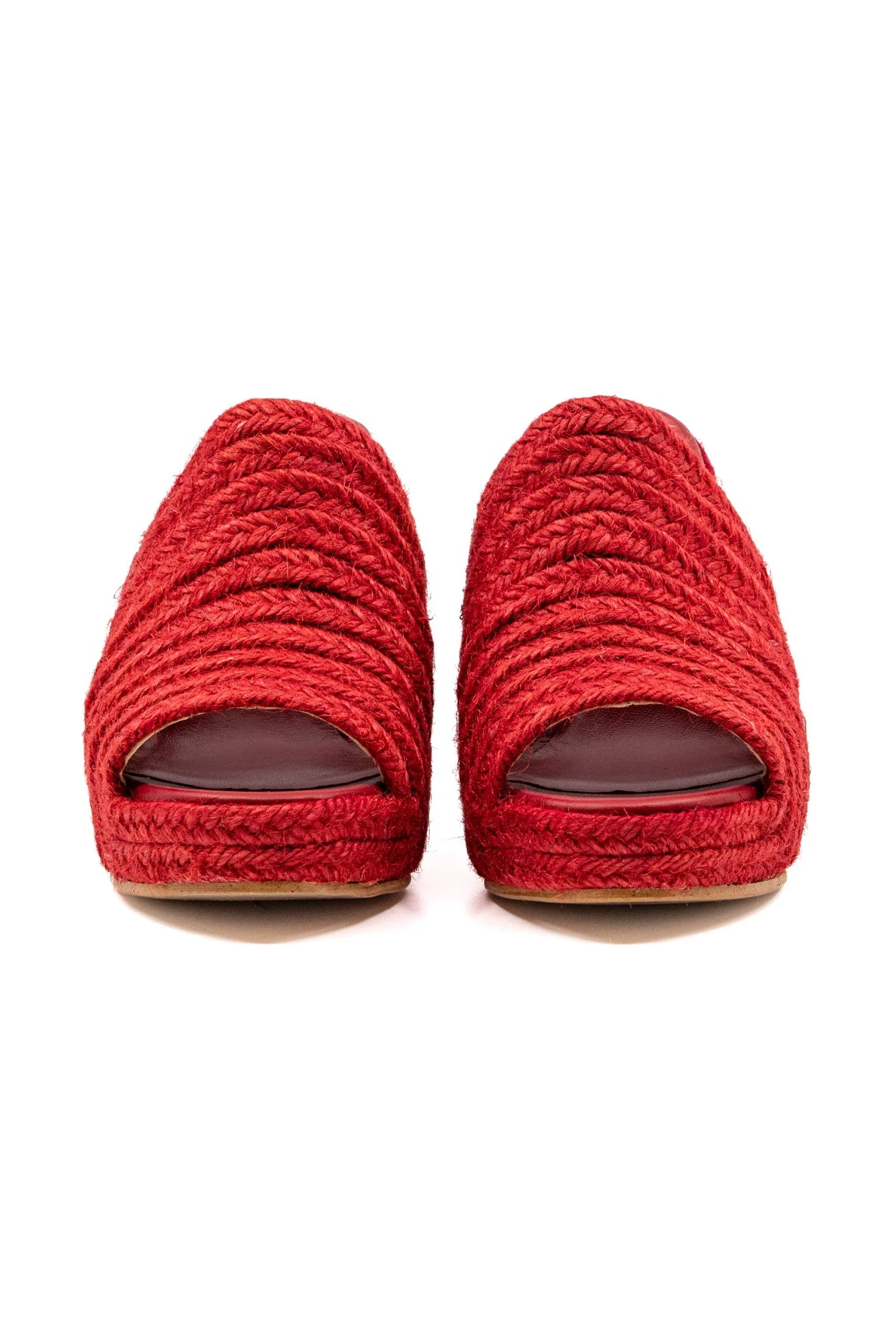 Gloria Red Raffia Sandal - Image 3