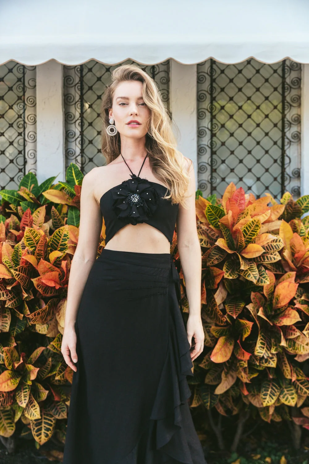 Gol Crop Top - Black - Image 7